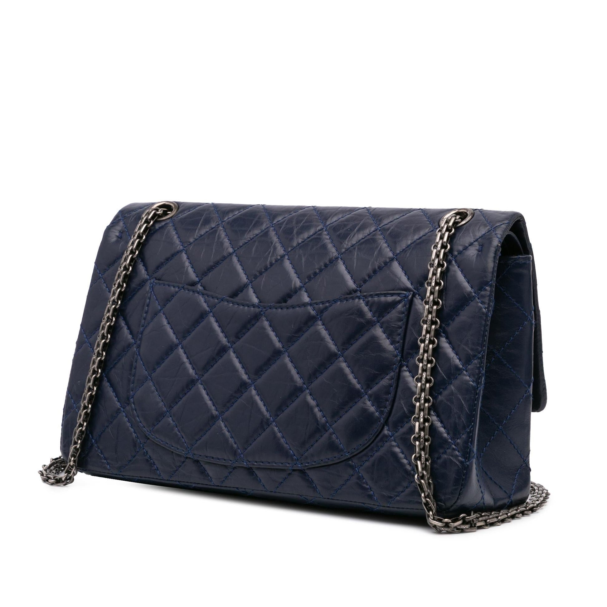 Chanel Reissue 2.55 Aged Calfskin Double Flap Handbag Flap 228