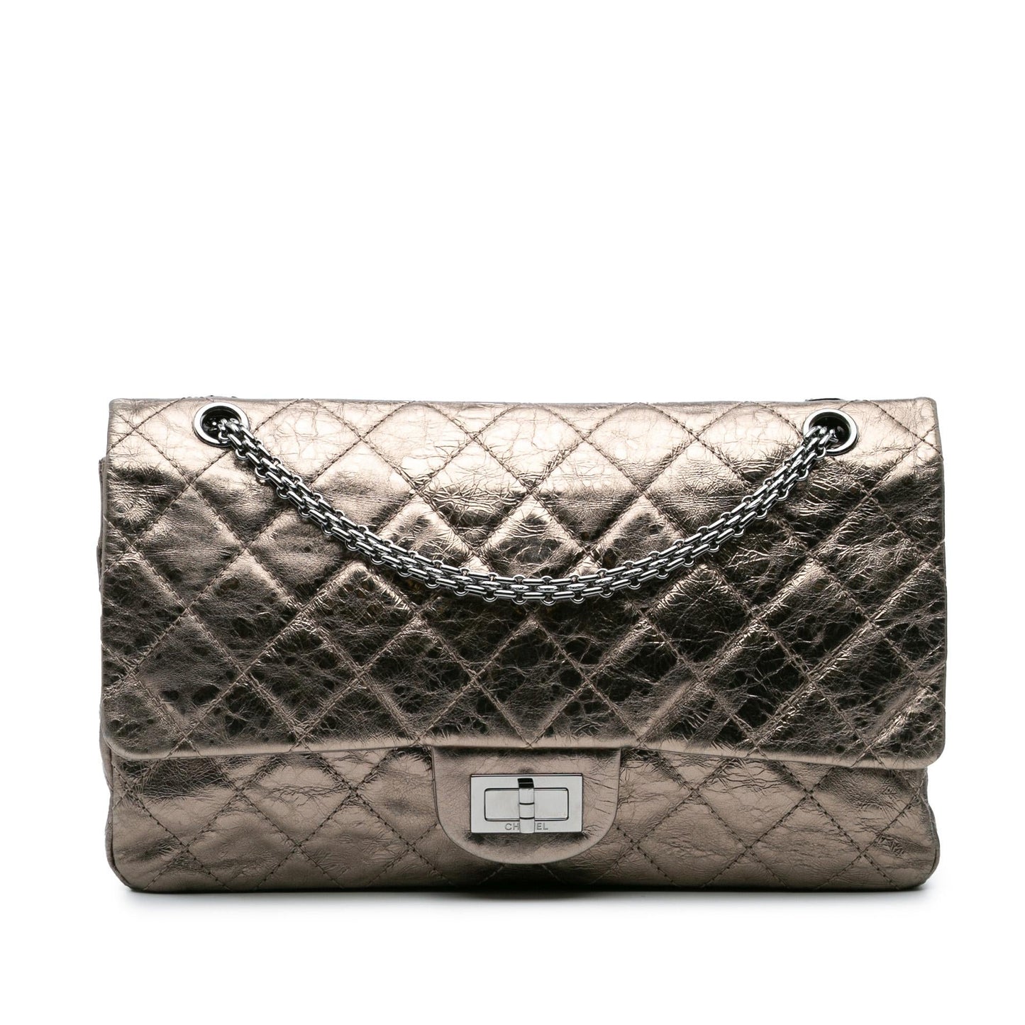Chanel Reissue 2.55 Aged Calfskin Double Flap Handbag Flap 227