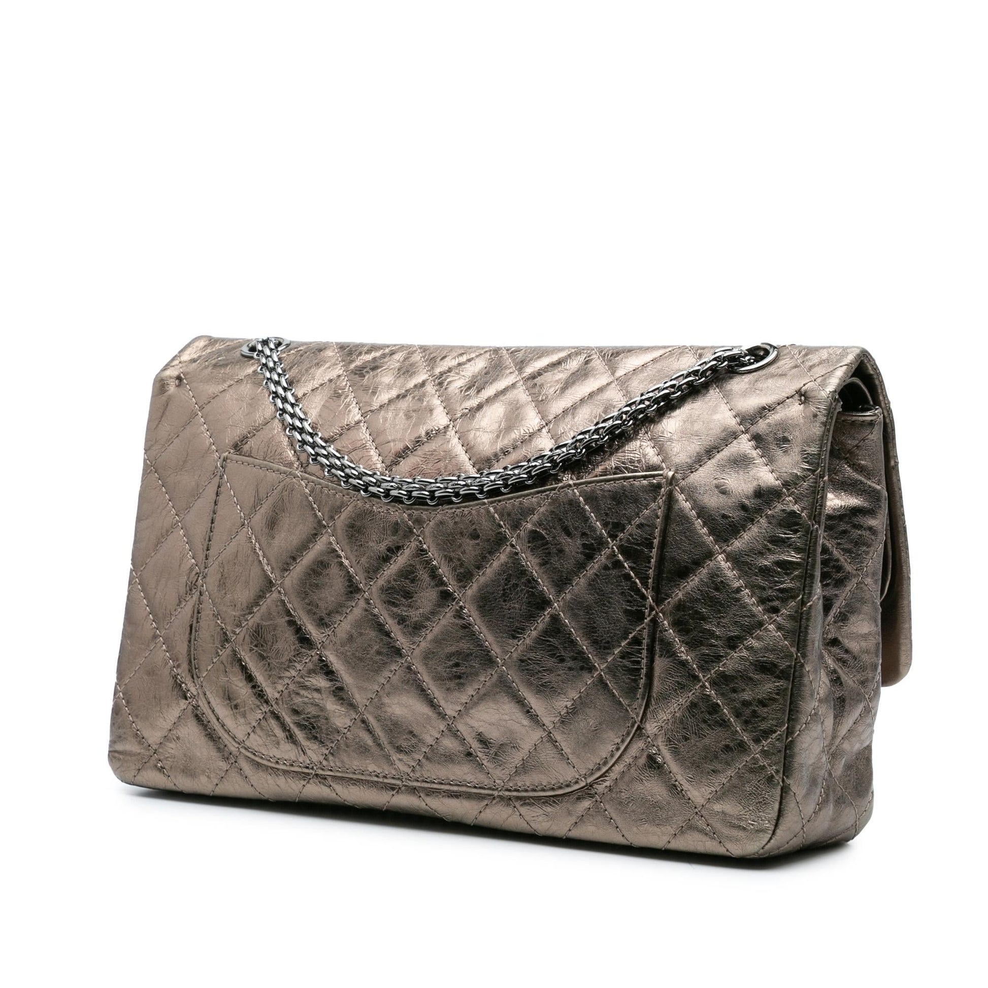 Chanel Reissue 2.55 Aged Calfskin Double Flap Handbag Flap 227
