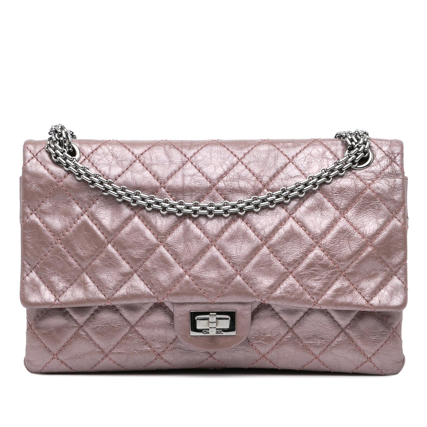 Chanel Reissue 2.55 Aged Metallic Calfskin Double Flap 226 Bag
