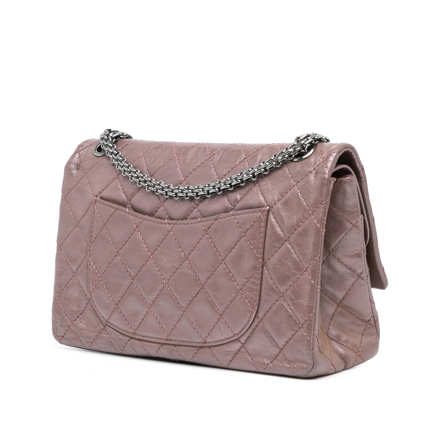Chanel Reissue 2.55 Aged Metallic Calfskin Double Flap 226 Handbag