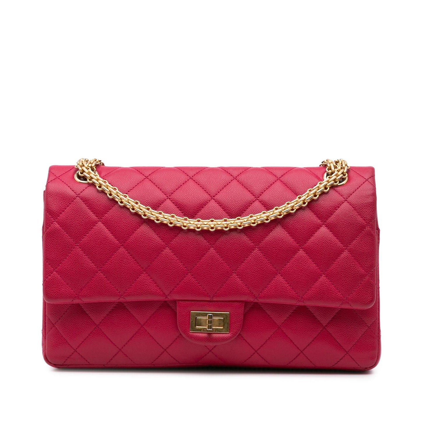 Chanel Reissue 2.55 Quilted Caviar Double Flap Handbag Flap 227