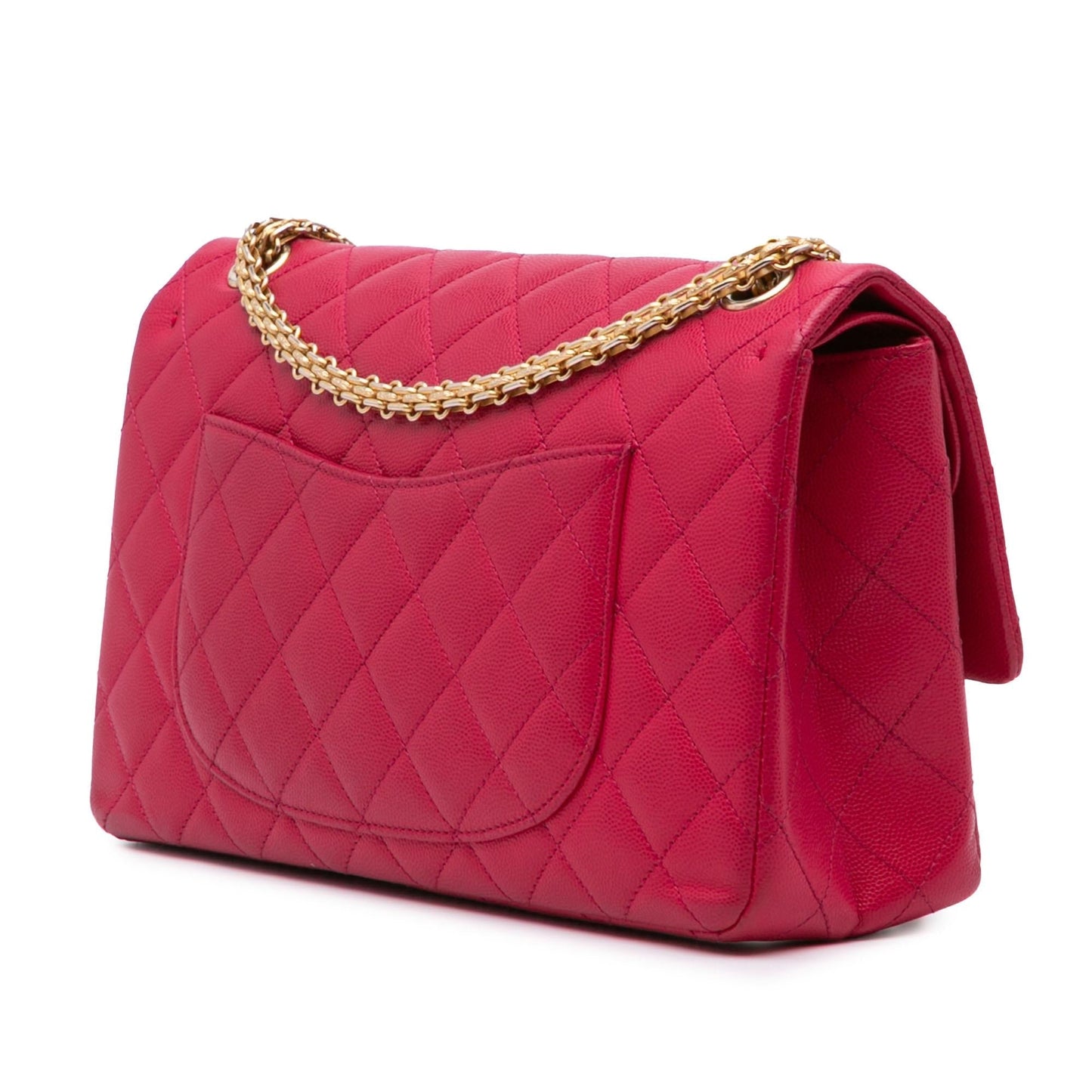 Chanel Reissue 2.55 Quilted Caviar Double Flap Handbag Flap 228