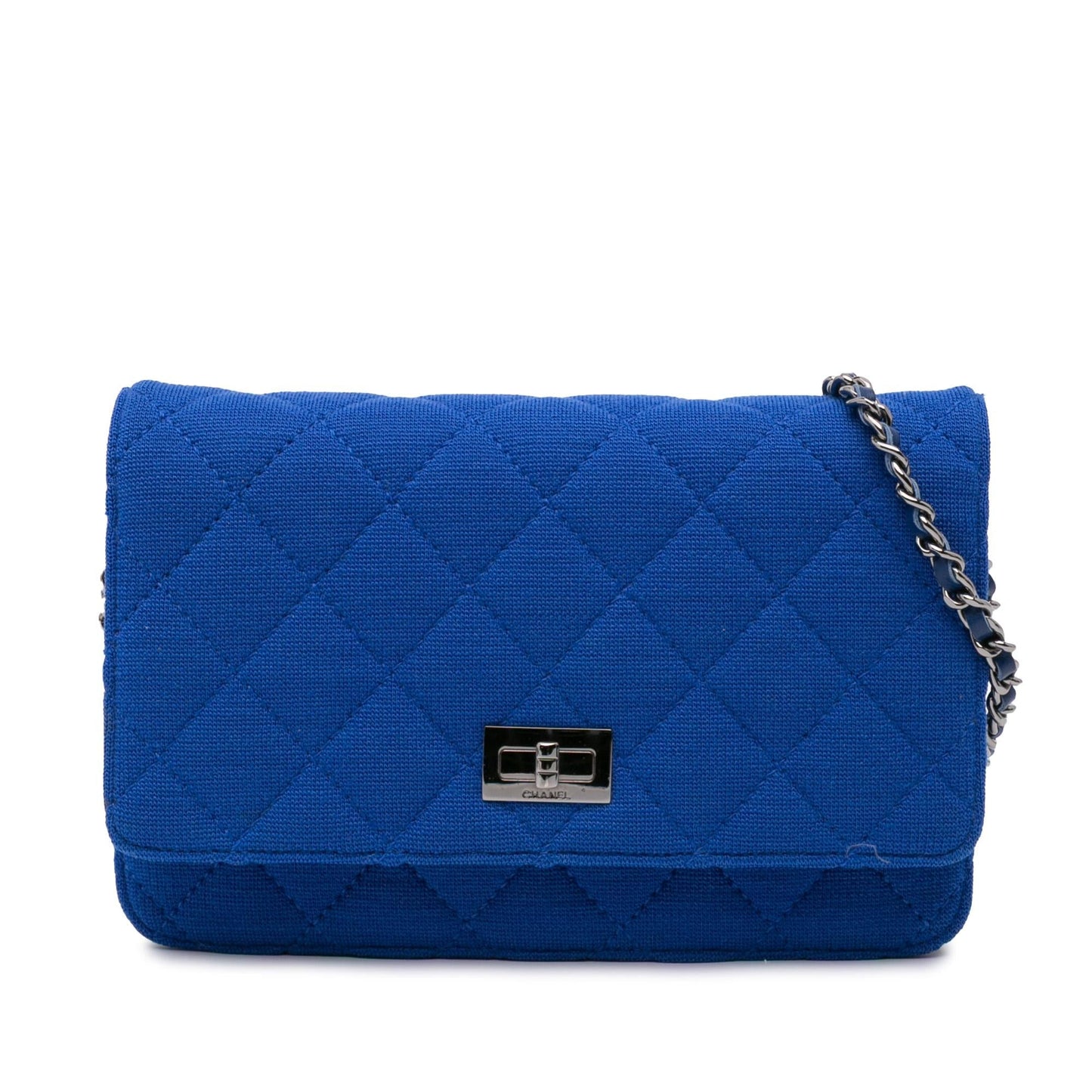 Chanel Reissue 2.55 Quilted Jersey On Wallet Case Chain 1