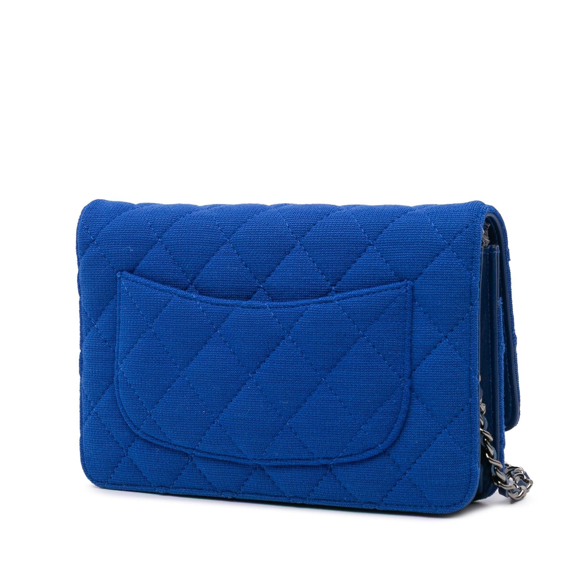 Chanel Reissue 2.55 Quilted Jersey On Wallet Case Chain 1