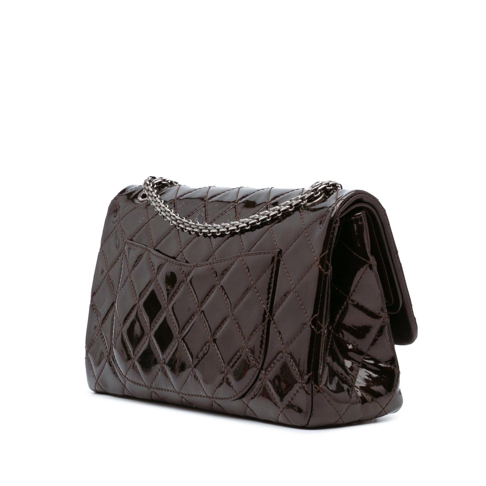 Chanel Reissue 2.55 Quilted Patent Double Flap Handbag