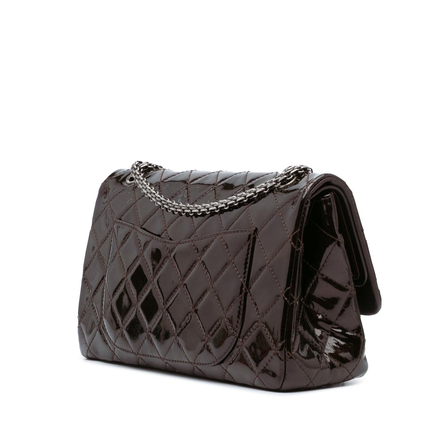 Chanel Reissue 2.55 Quilted Patent Double Flap Handbag Flap 228