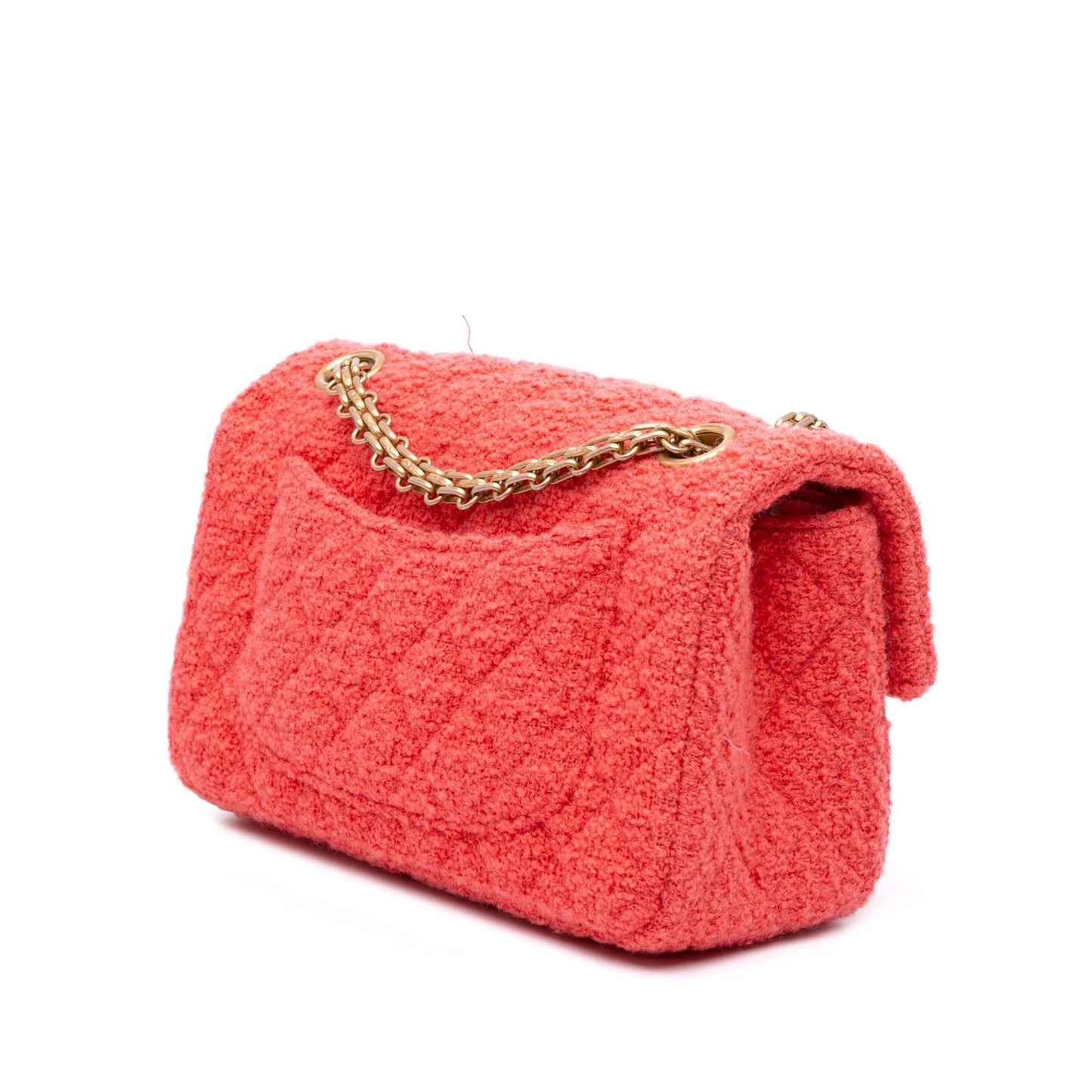 Chanel Reissue 2.55 Quilted Tweed Single Flap Handbag Flap 226