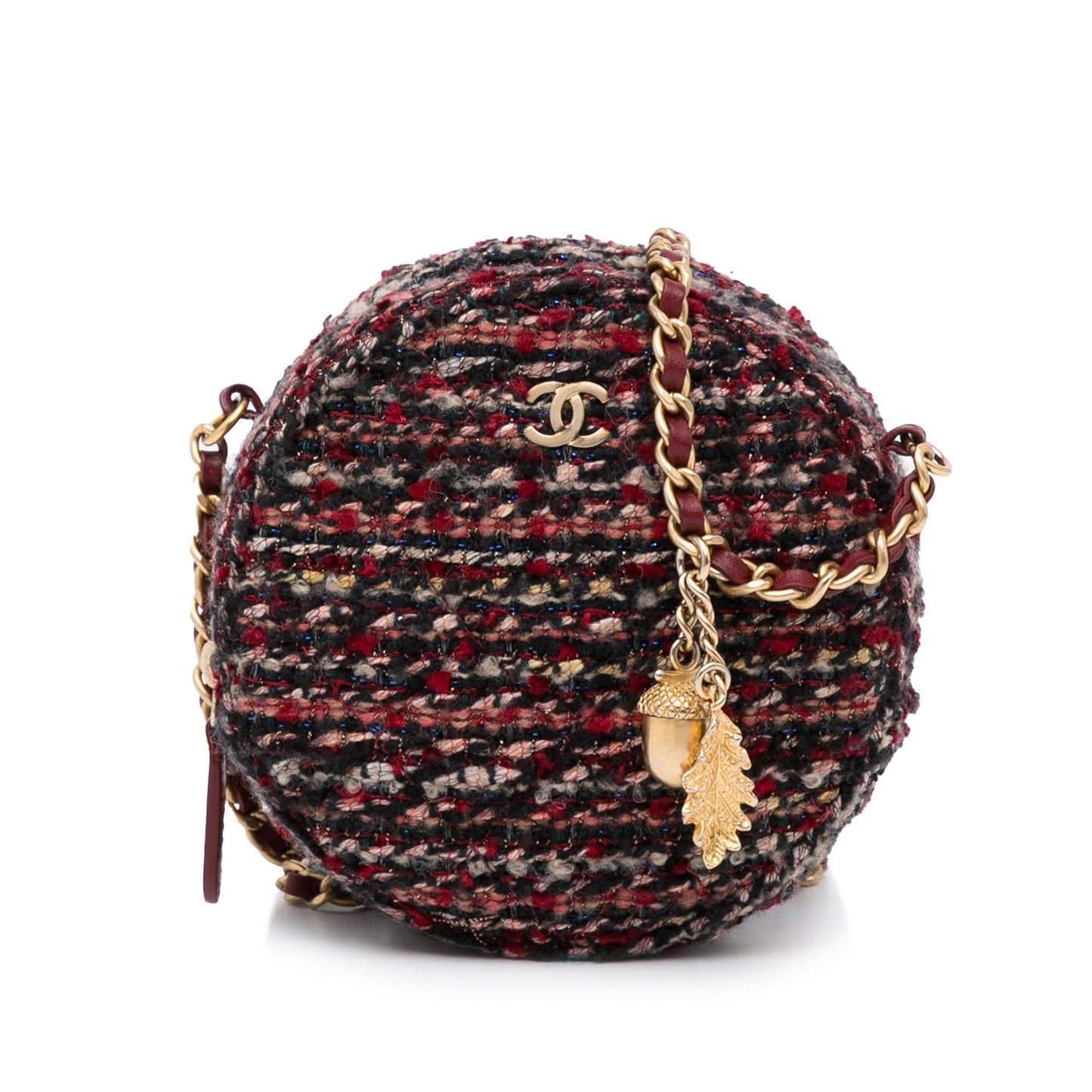 Chanel Round As Earth Tweed SHG-57R2s9 Crossbody Bag