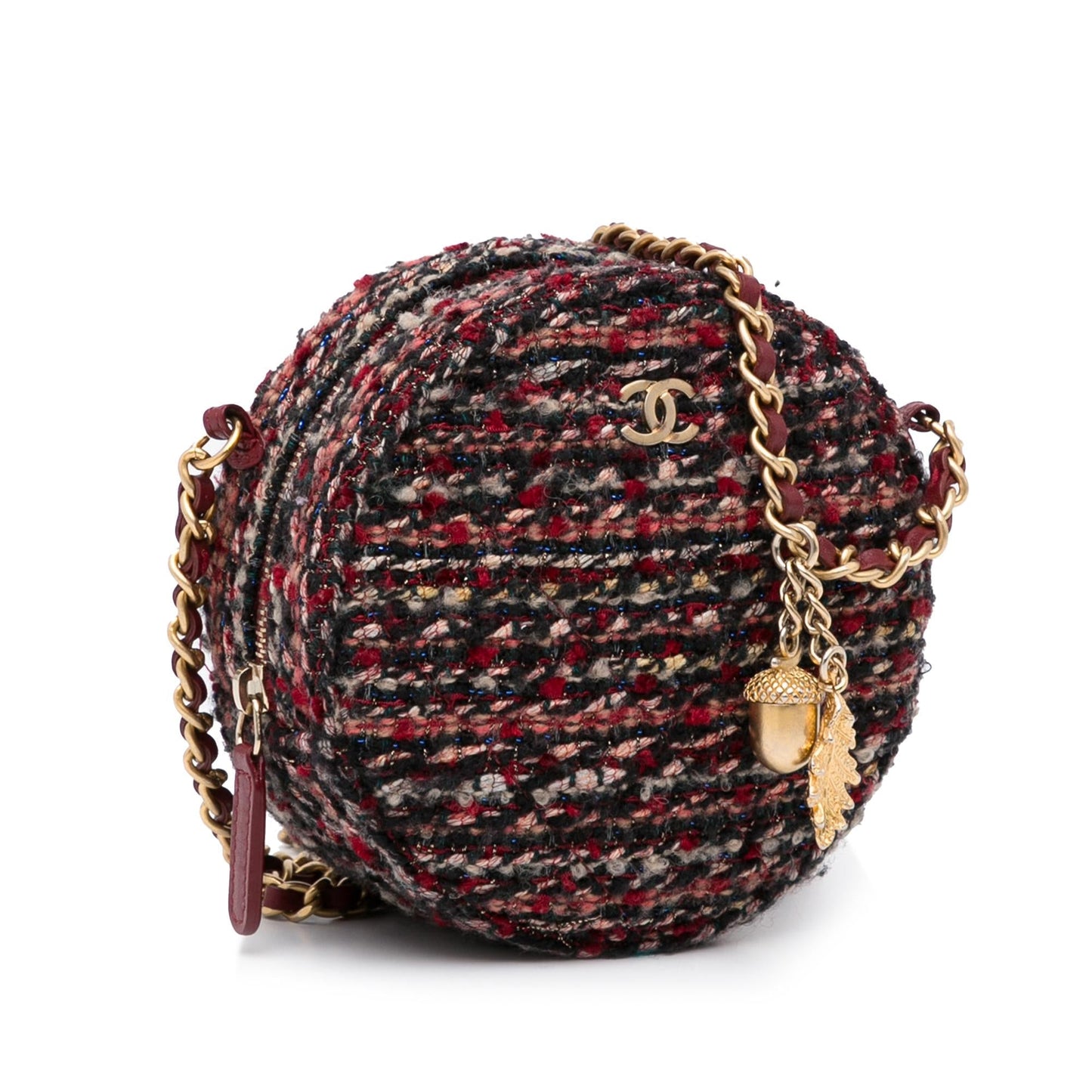 Chanel Round As Earth Tweed SHG-57R2s9 Crossbody Bag