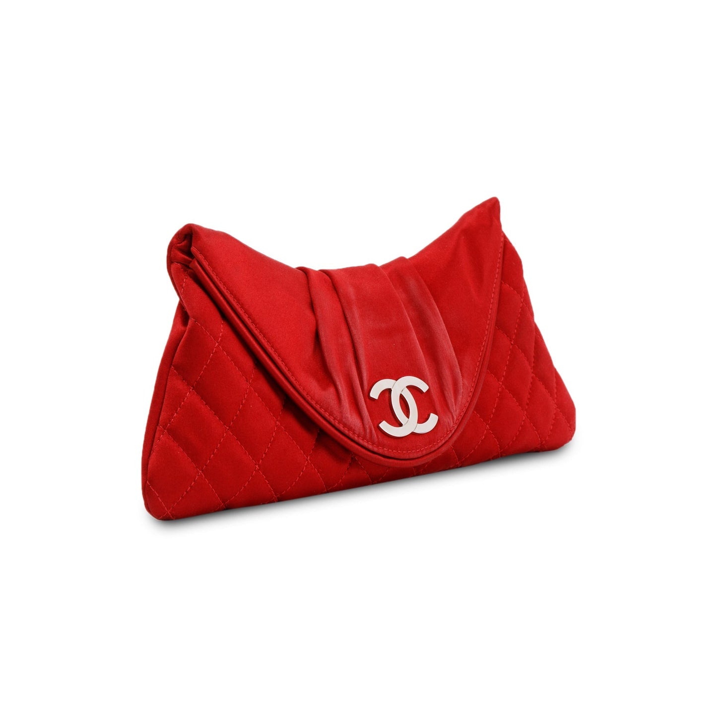 Chanel Satin Half Moon Travel Bag
