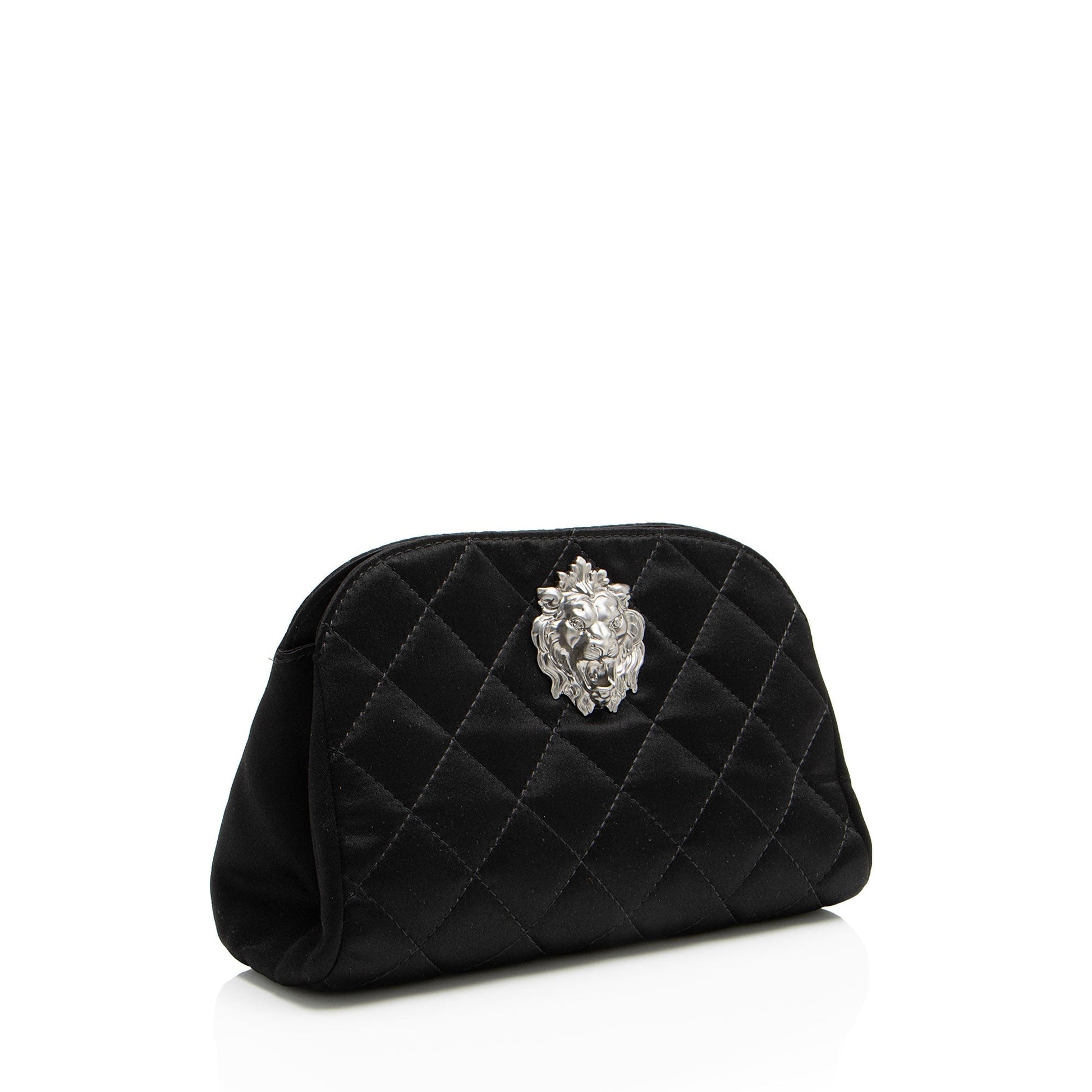 Chanel Satin Leo Lion Clutch Bag