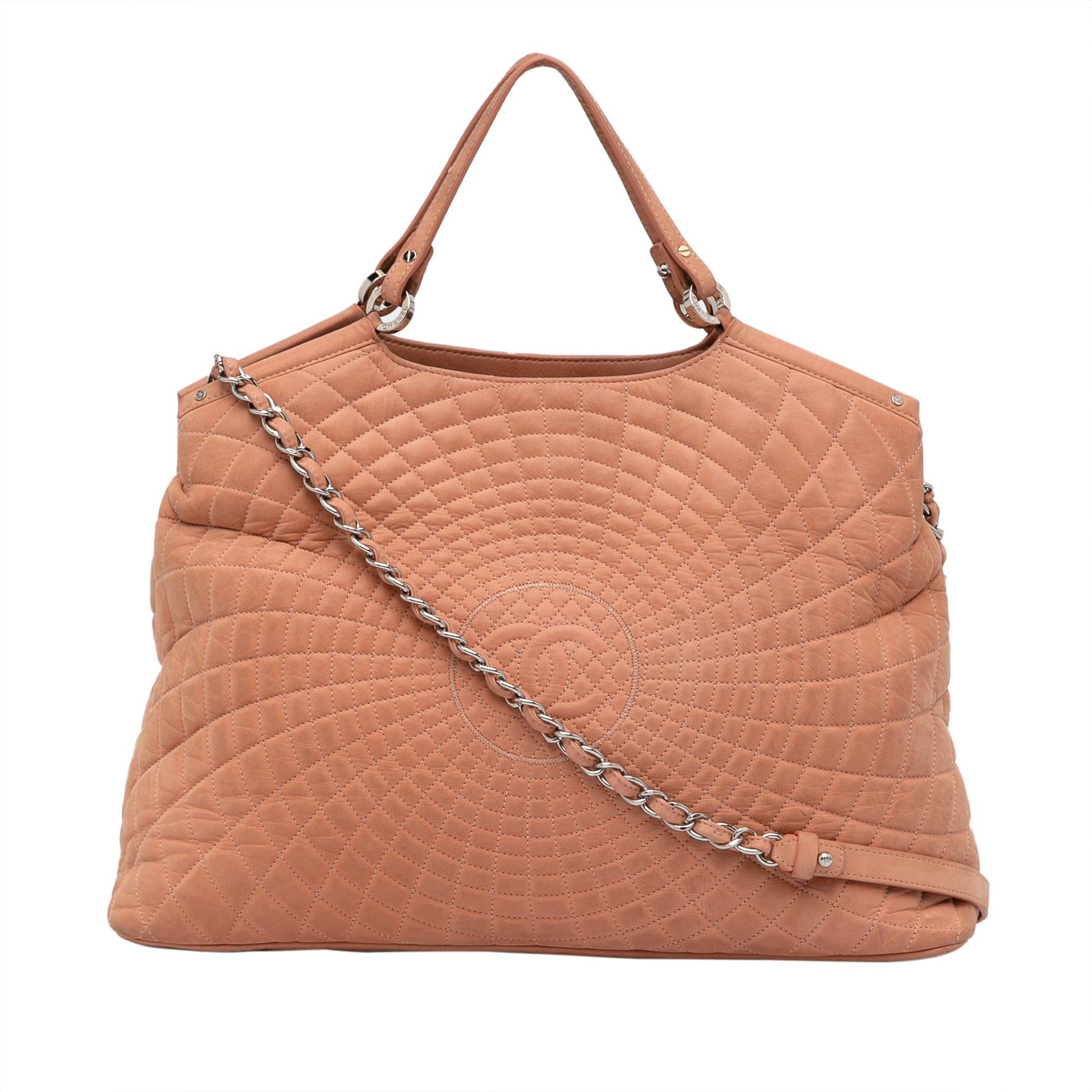 Chanel Sea Hit Quilted Satchel SHG-d35gmD Leather Satchel Bag