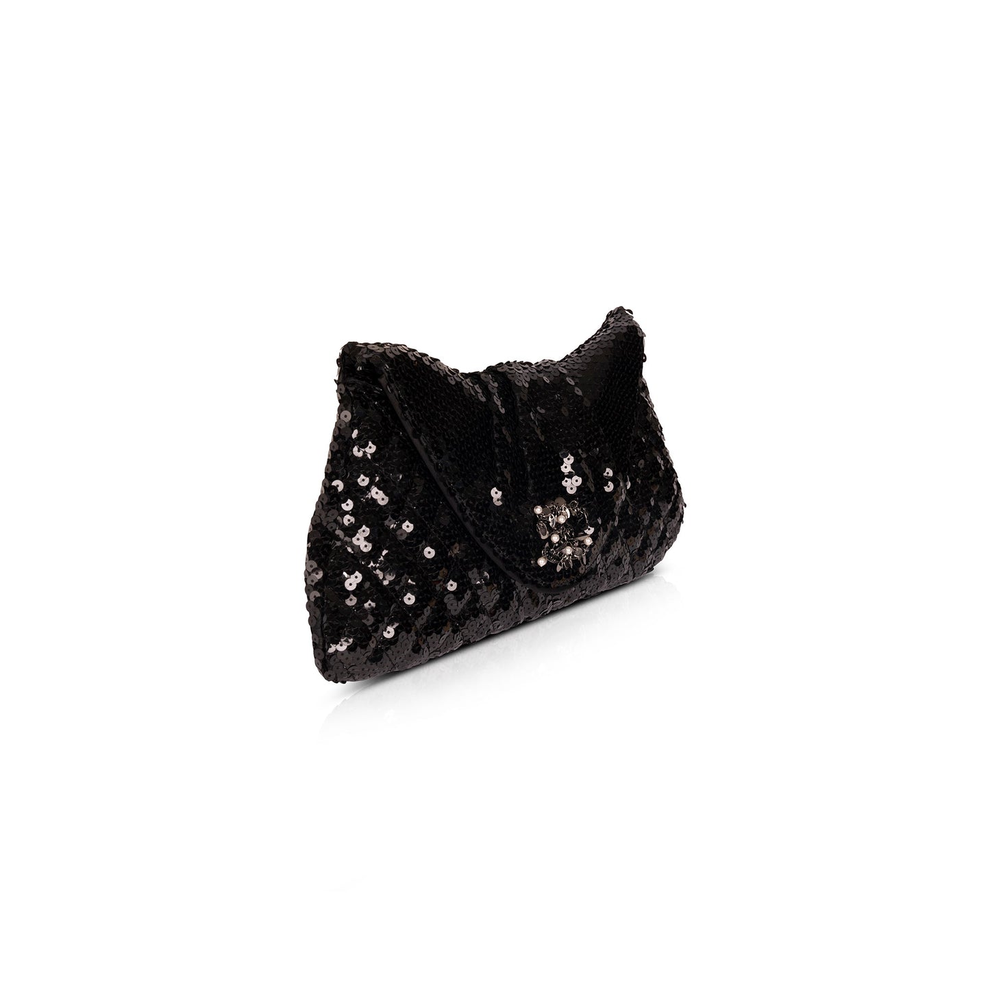 Chanel Sequin CC Half Moon Travel Bag