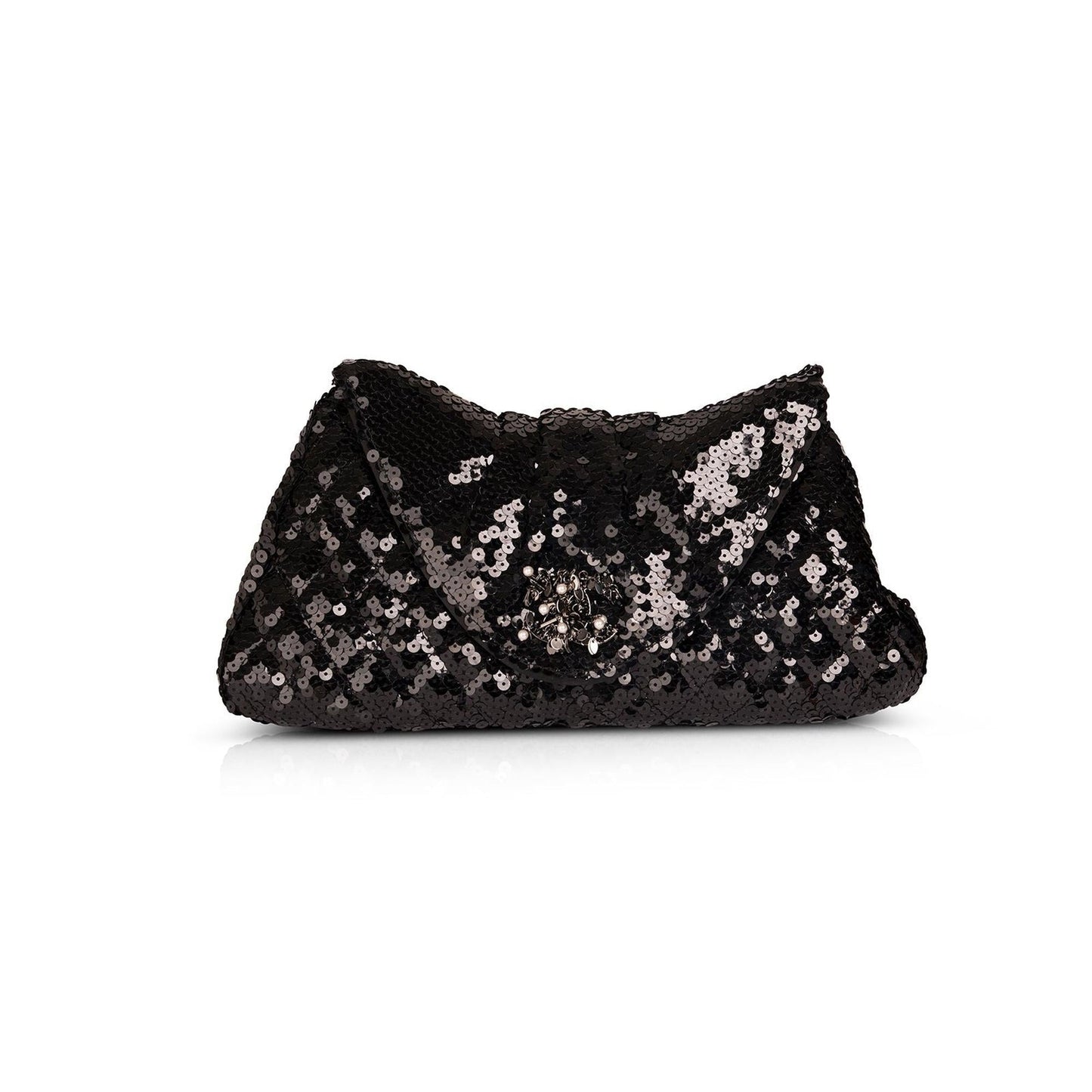 Chanel Sequin CC Half Moon Travel Bag