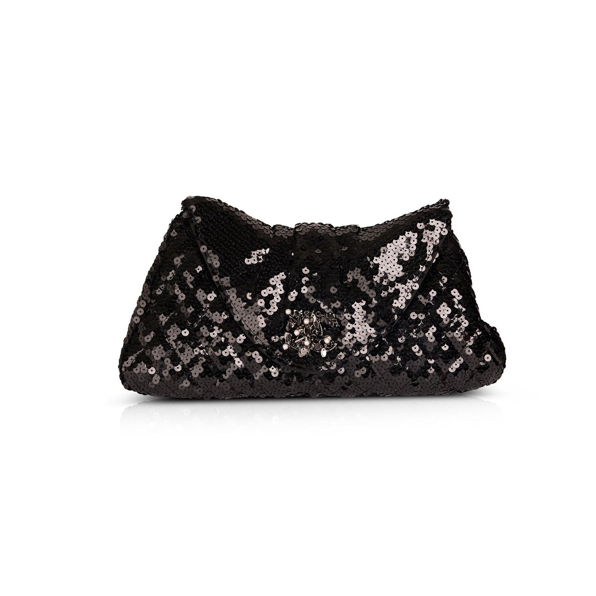 Chanel Sequin CC Half Moon Travel Bag
