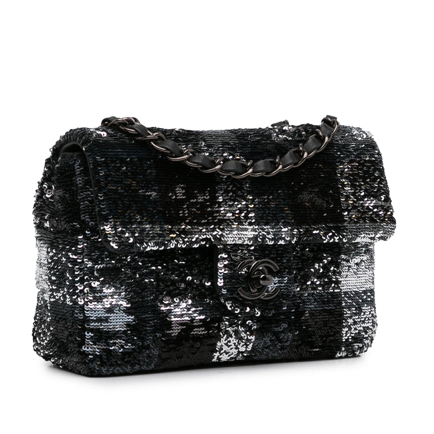 Chanel Sequin Plaid Single Flap SHG-Ckya33 Handbag