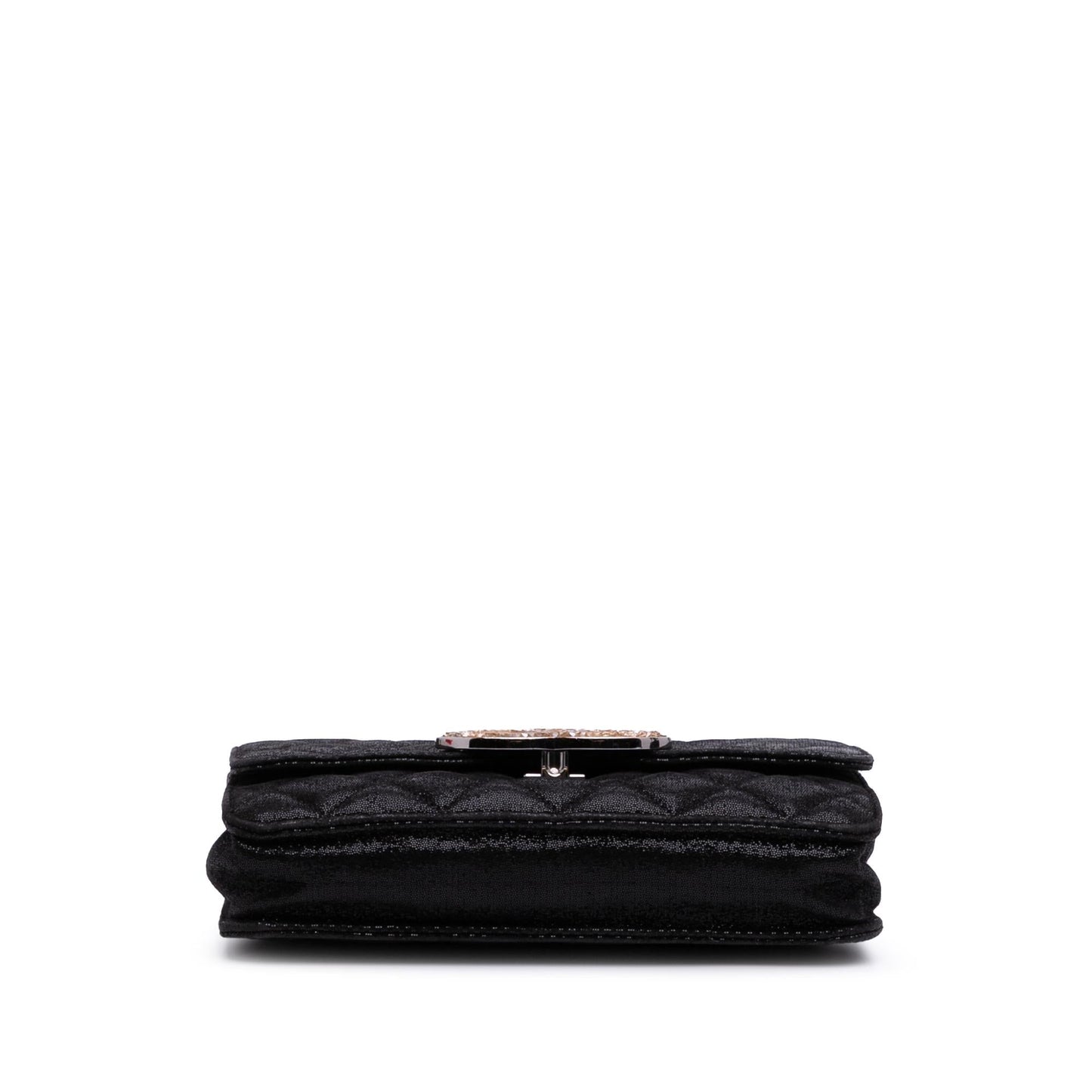 Chanel Sequined Goatskin CC Crystal On Wallet Case