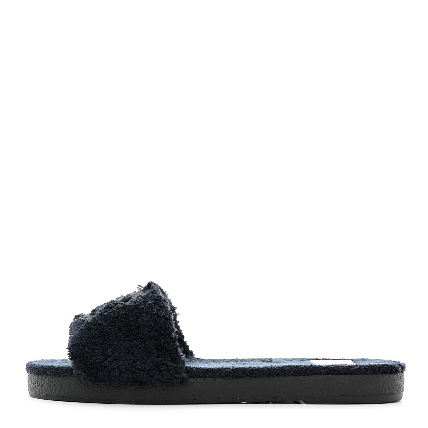 Chanel CC Shearling Slide Flat Mules for Women