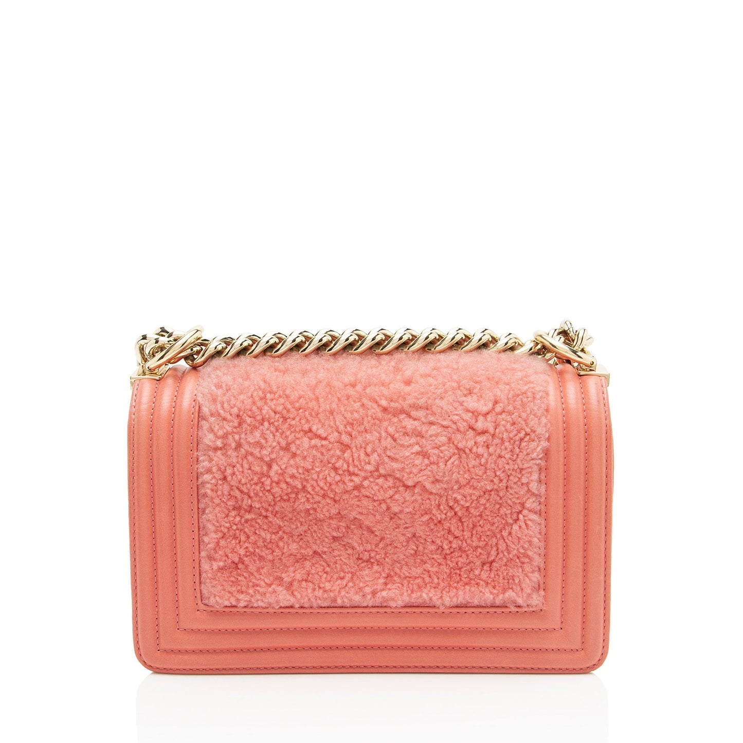 Chanel Shearling Calfskin Boy Small Handbag