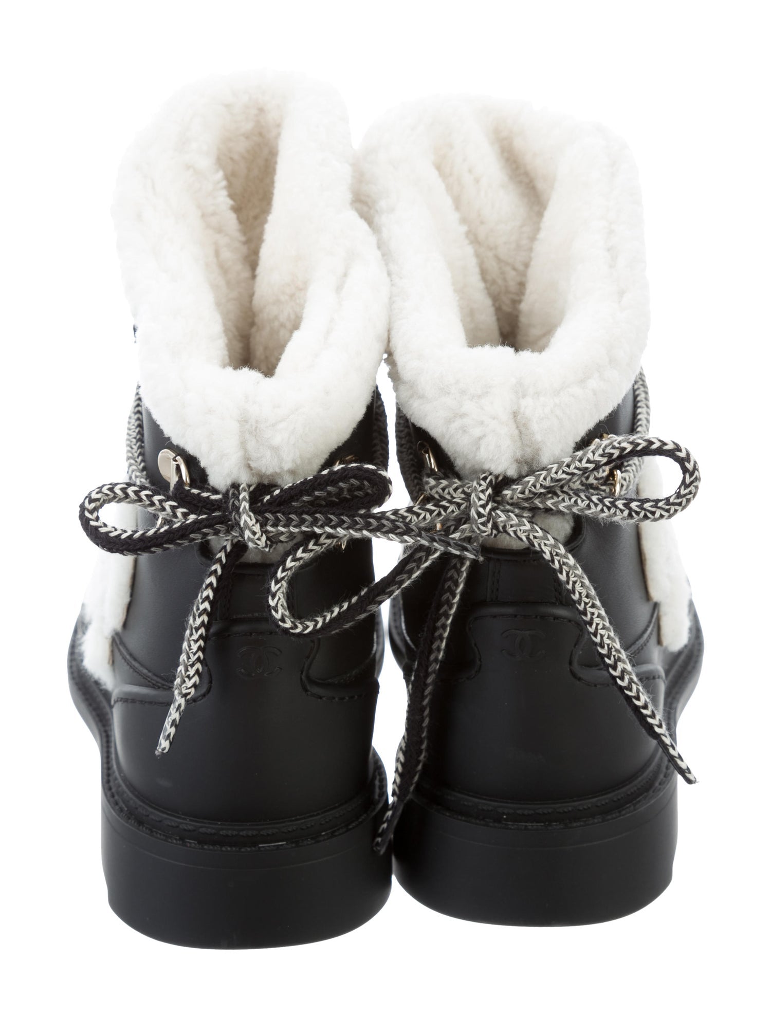 Chanel Sherpa Boots