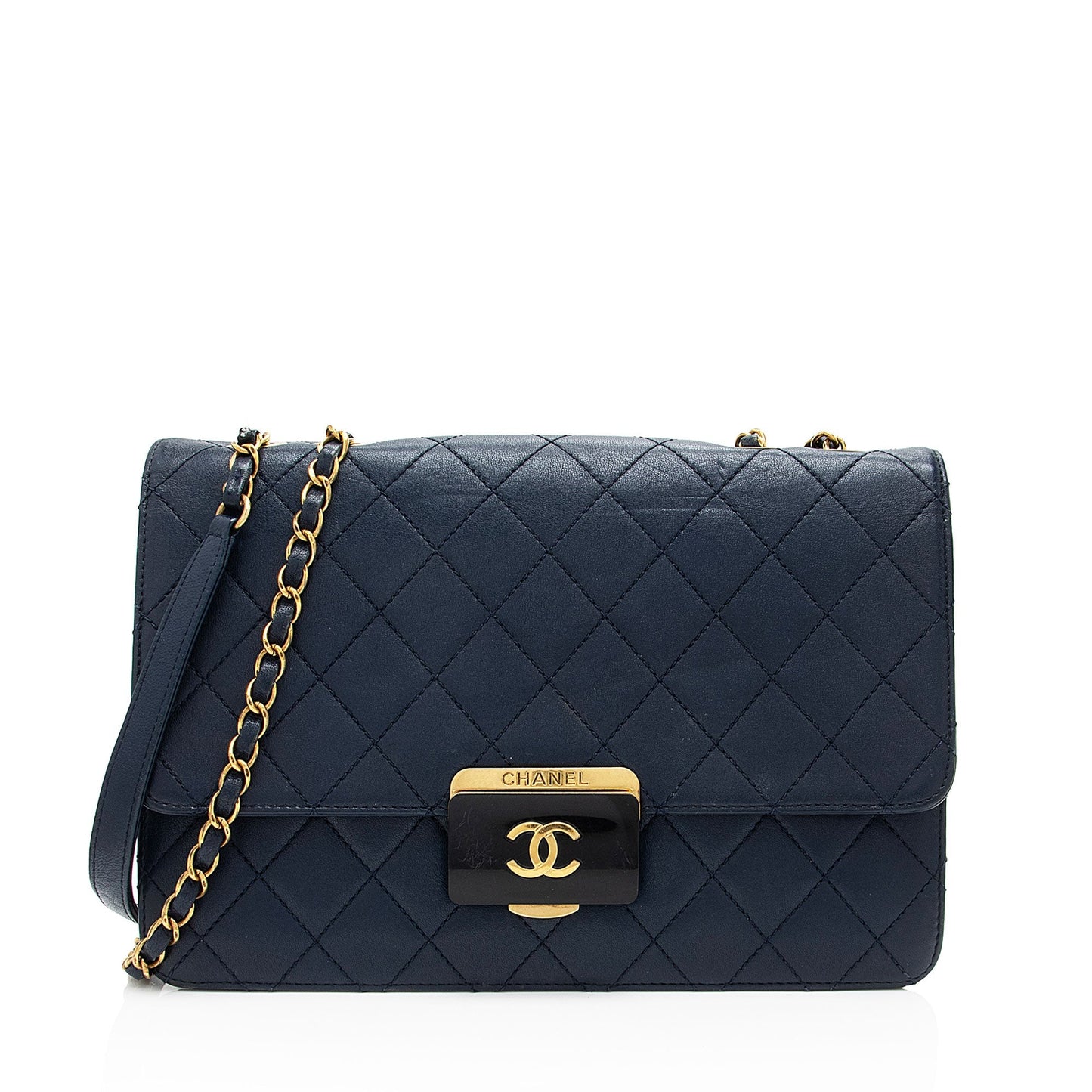 Chanel Sheepskin Beauty Flap SHF-2vXxjF Lock Shoulder Bag