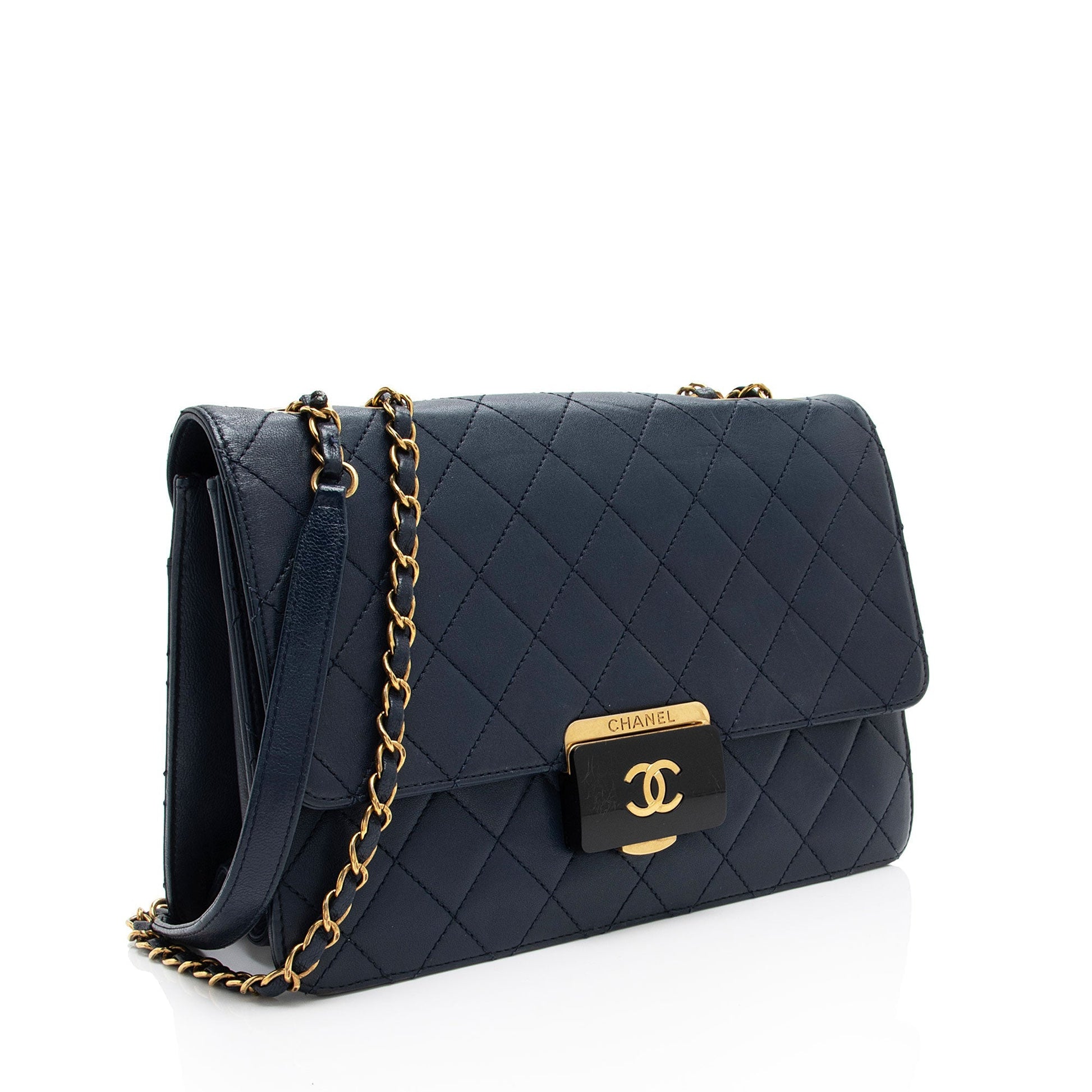 Chanel Sheepskin Beauty Flap SHF-2vXxjF Lock Shoulder Bag