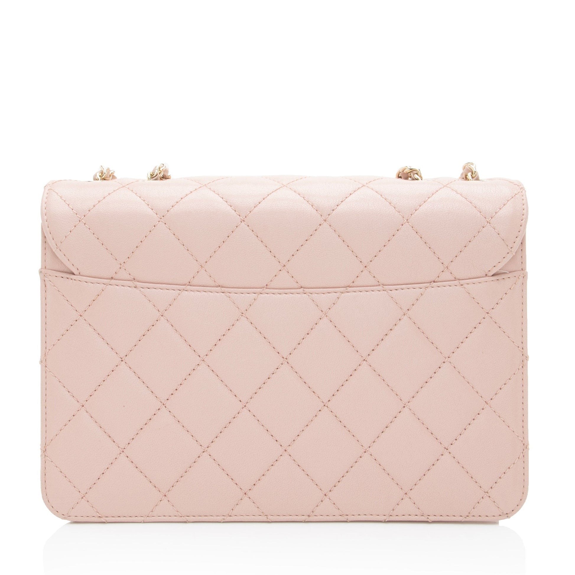 Chanel Sheepskin Beauty Flap Lock Small Shoulder Bag
