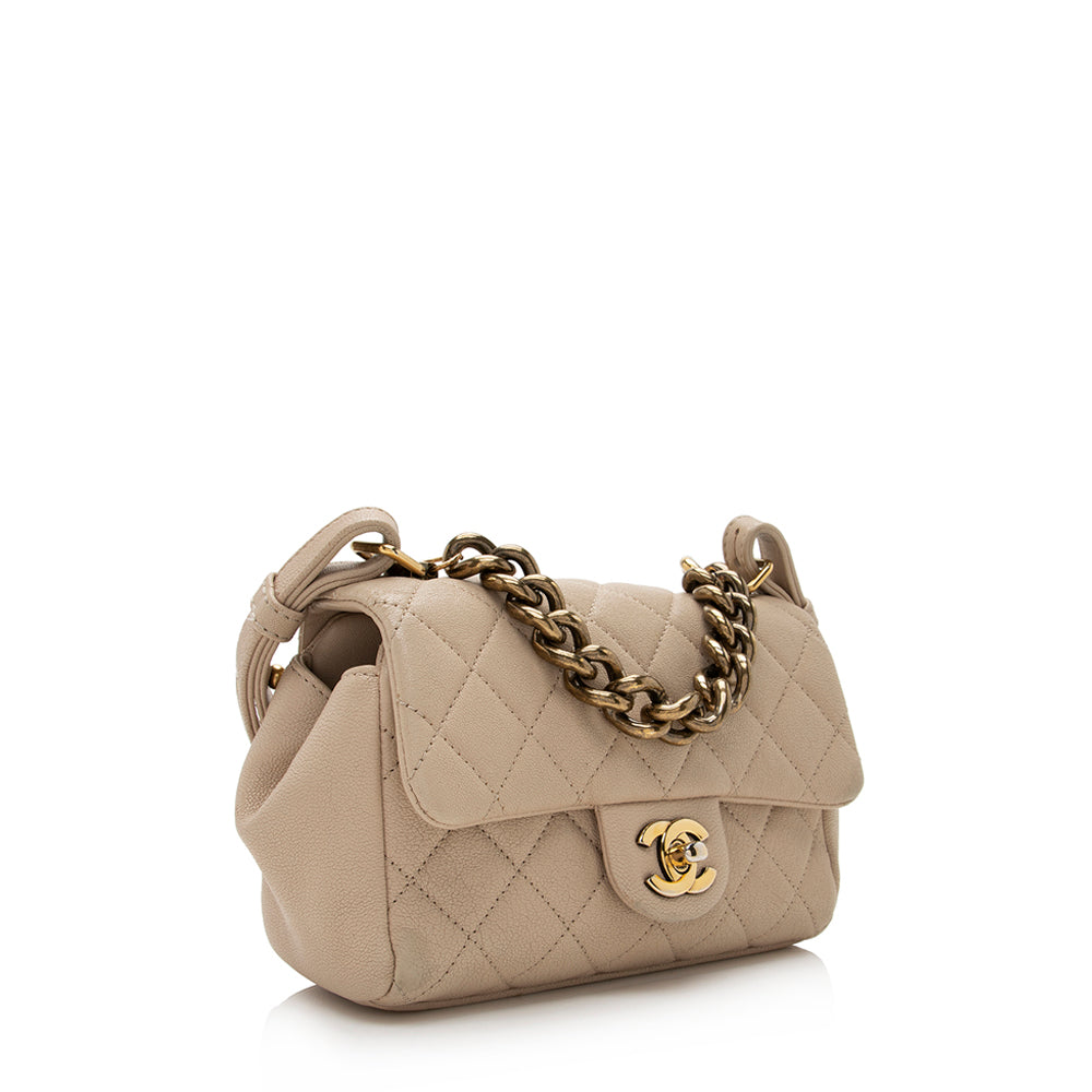 Chanel Sheepskin Trapezio Flap - FINAL SHF Shoulder Bag