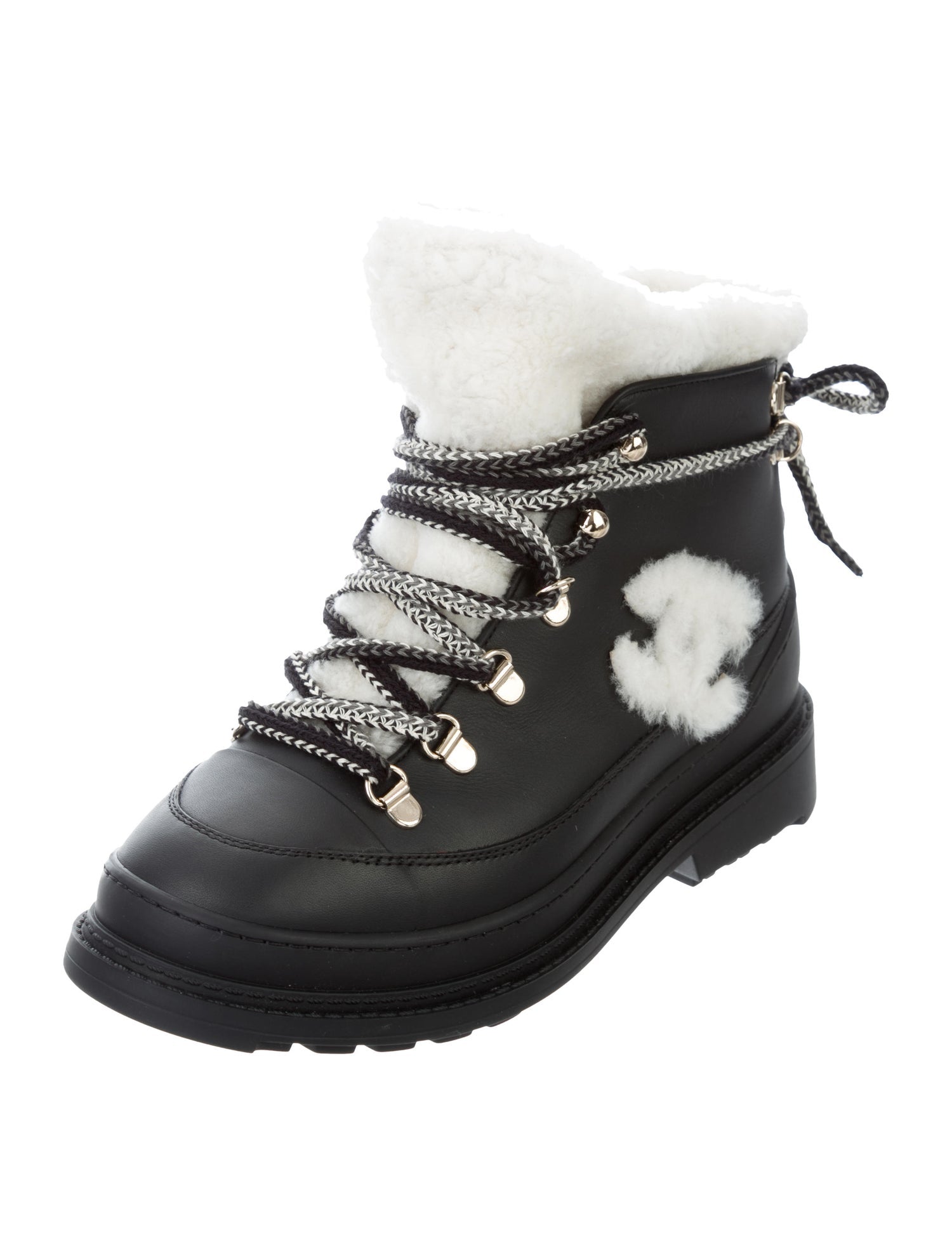 Chanel Sherpa Boots