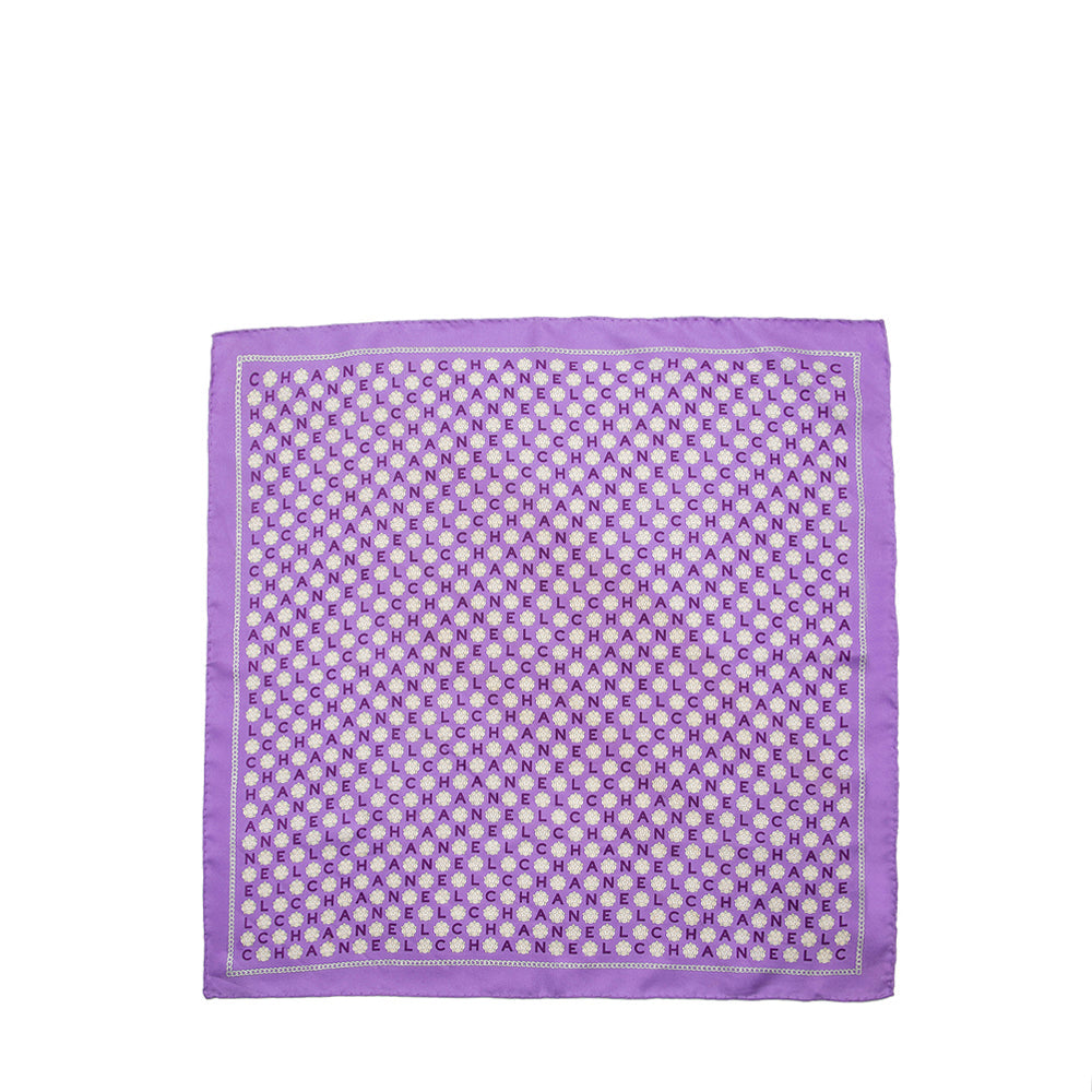 Chanel Silk CC Camellia Scarf SHF