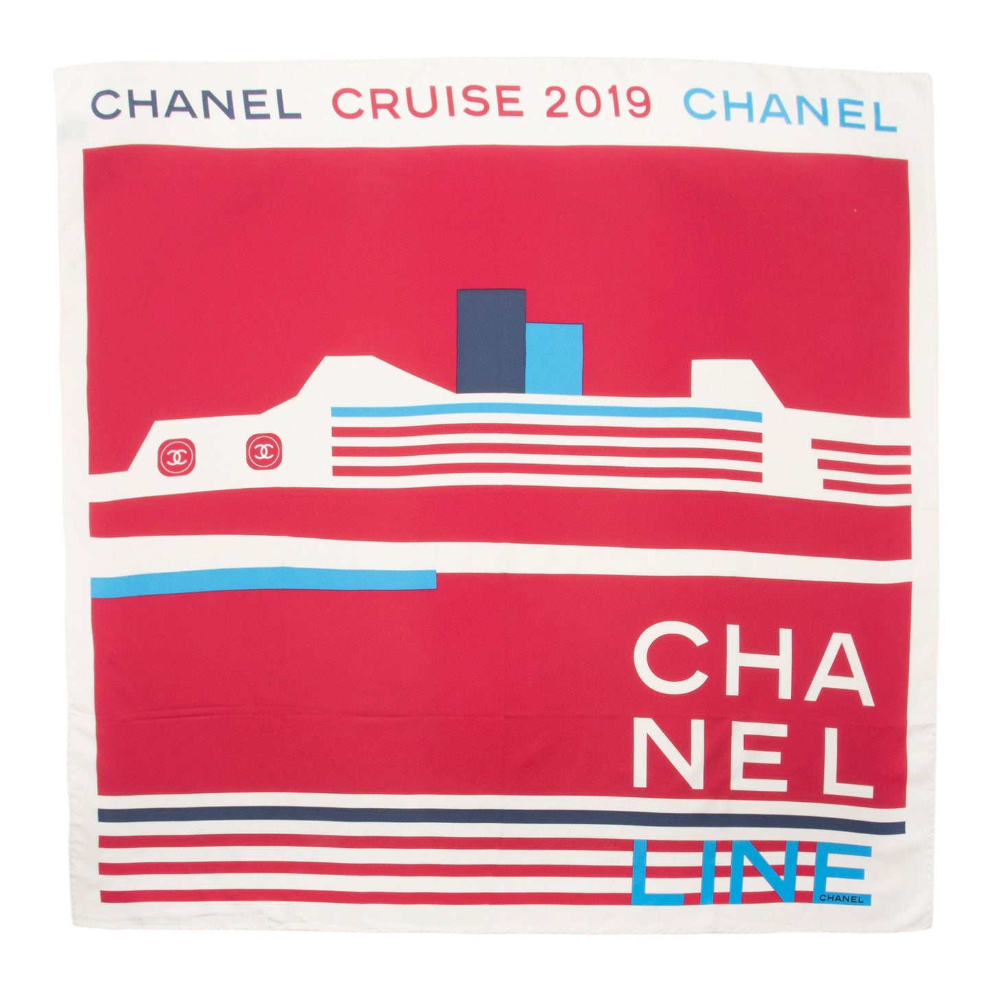 Chanel Silk Cruise 90cm Scarf SHF-pYpqtW
