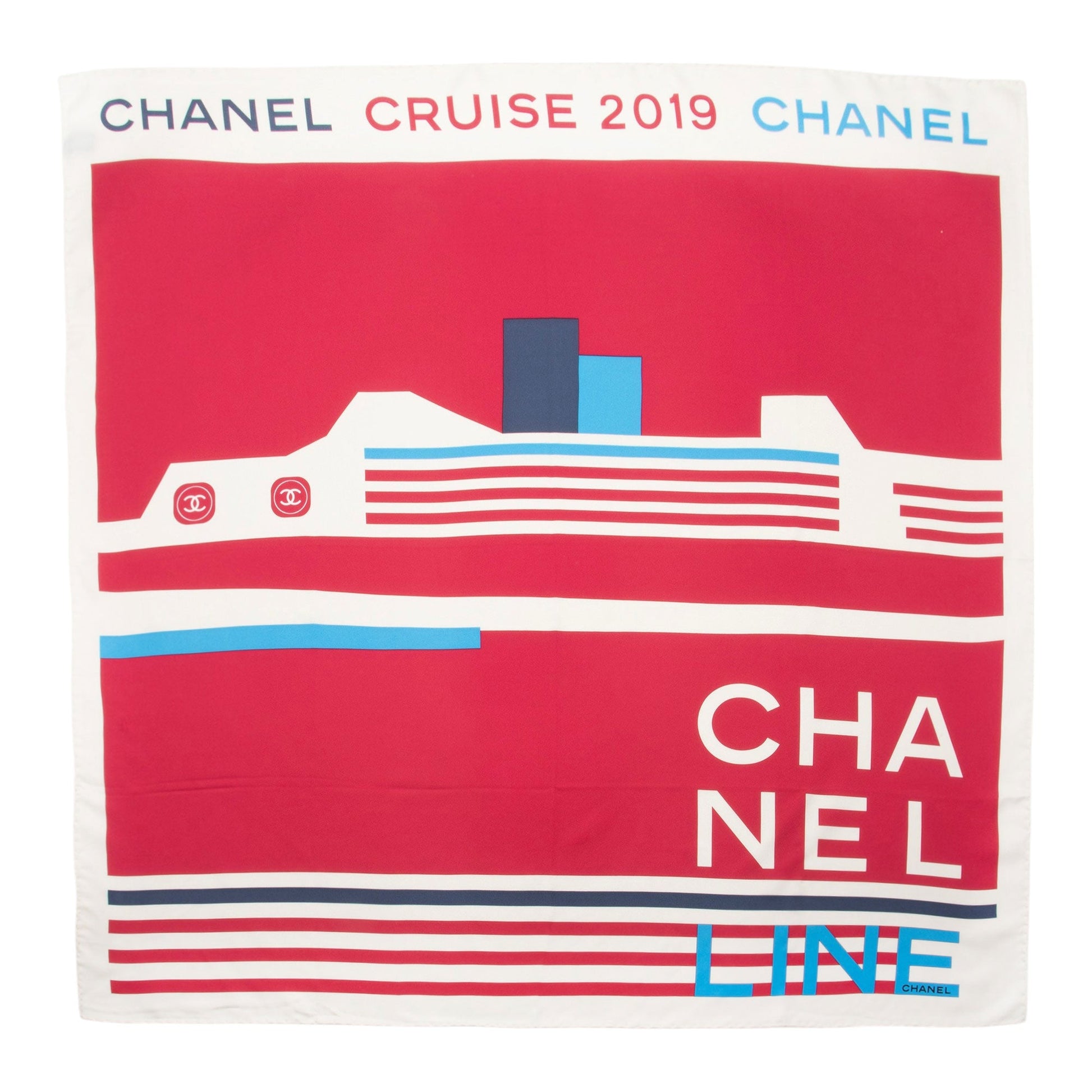 Chanel Silk Cruise 90cm Scarf SHF-pYpqtW