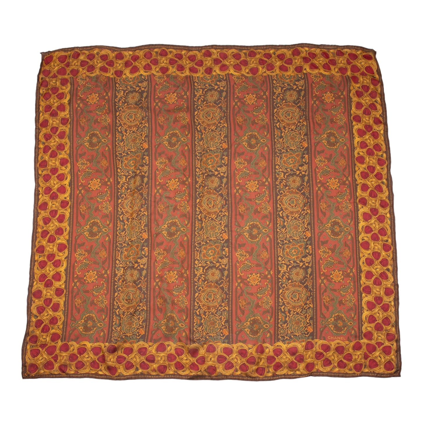 Chanel Silk Gripoix CC 90cm Scarf SHF-agxQNi