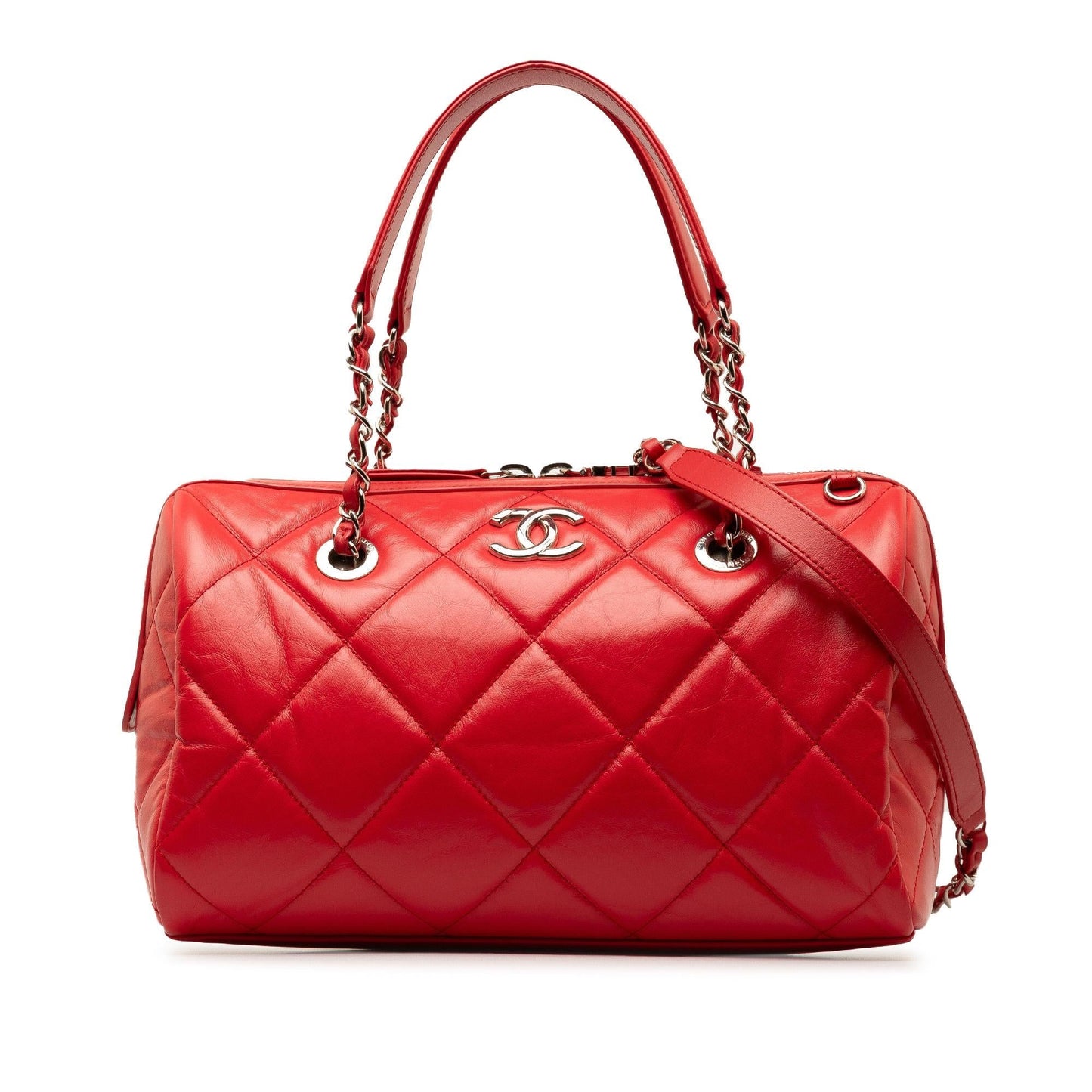 Chanel Aged Calfskin Express Bowling Satchel Small Satchel Bag Satchel 1