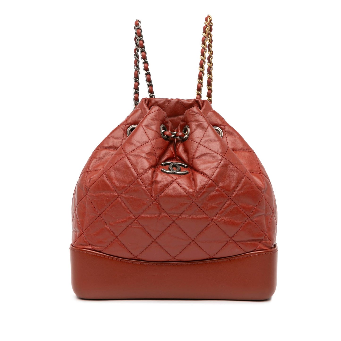 Chanel Aged Calfskin Gabrielle Backpack SHG-8ZCvnd Small