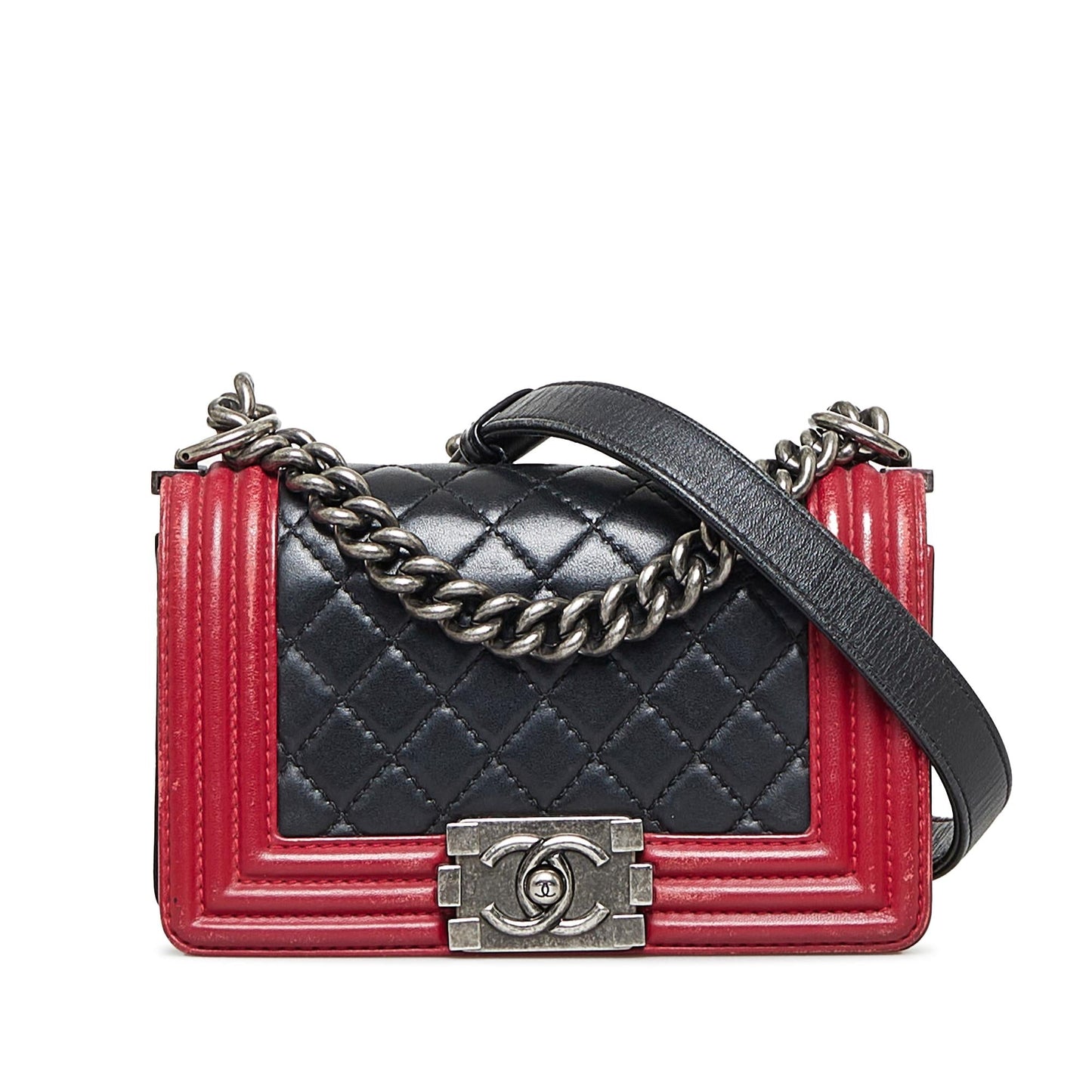 Chanel Bicolor Boy Small Handbag Bicolor Boy