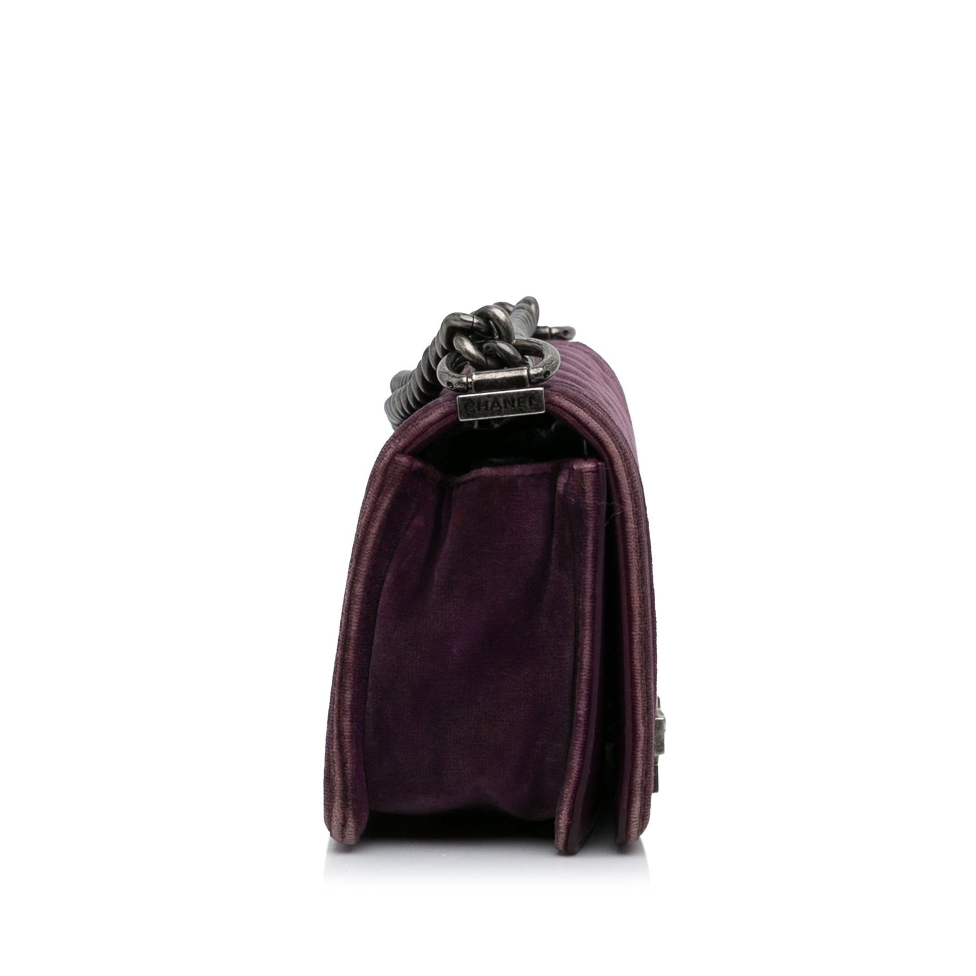 Chanel Boy Velvet Flap SHG-xHXqXz Small Shoulder Bag