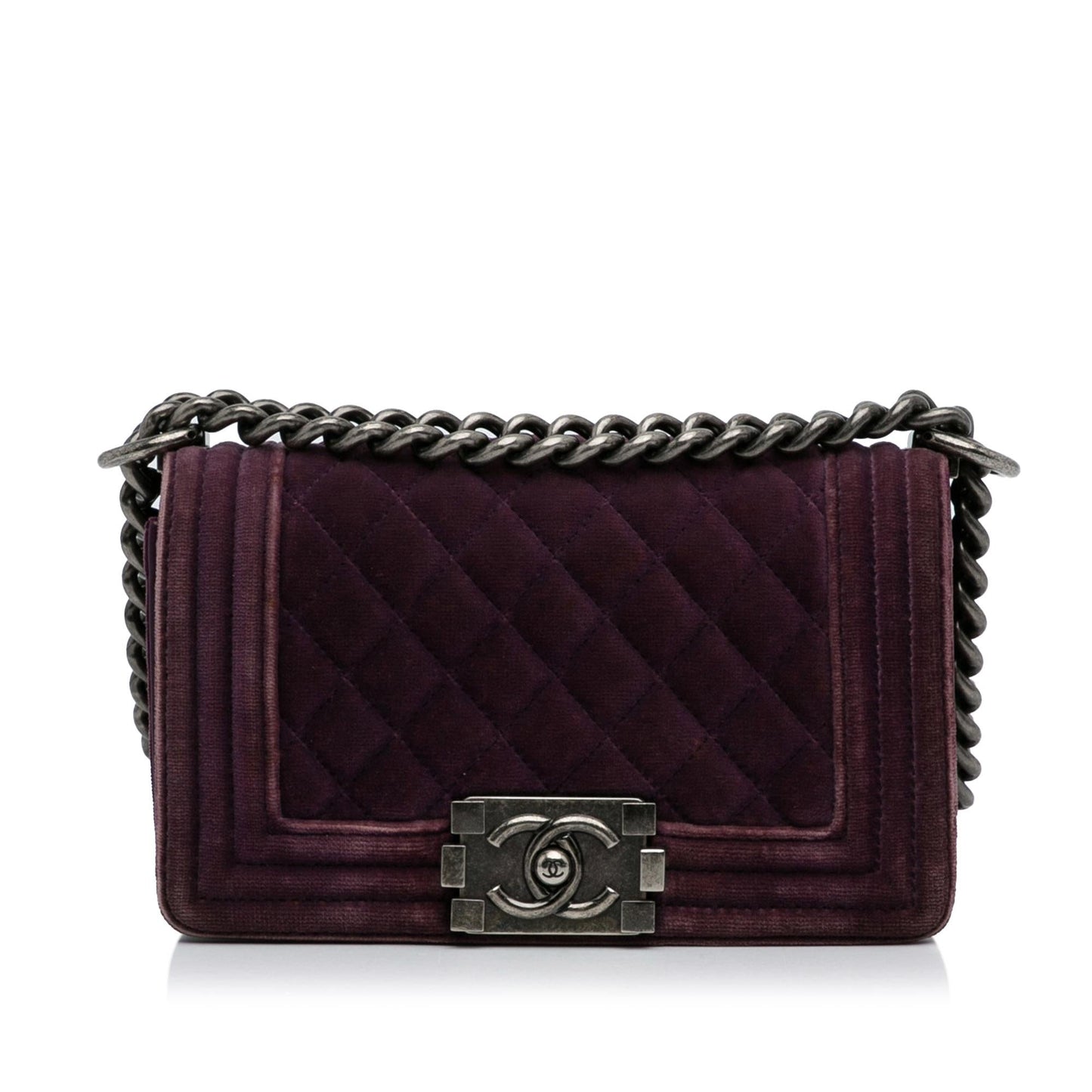 Chanel Boy Velvet Flap SHG-xHXqXz Small Shoulder Bag
