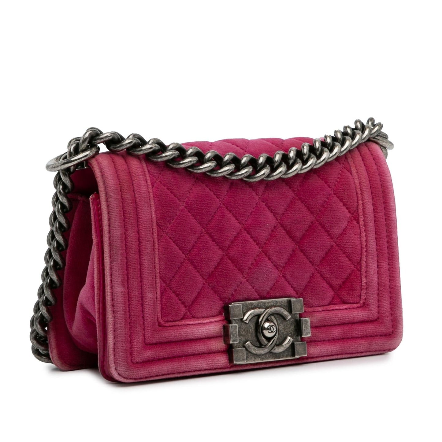 Chanel Boy Velvet Flap SHG-p1JjYJ Small Shoulder Bag