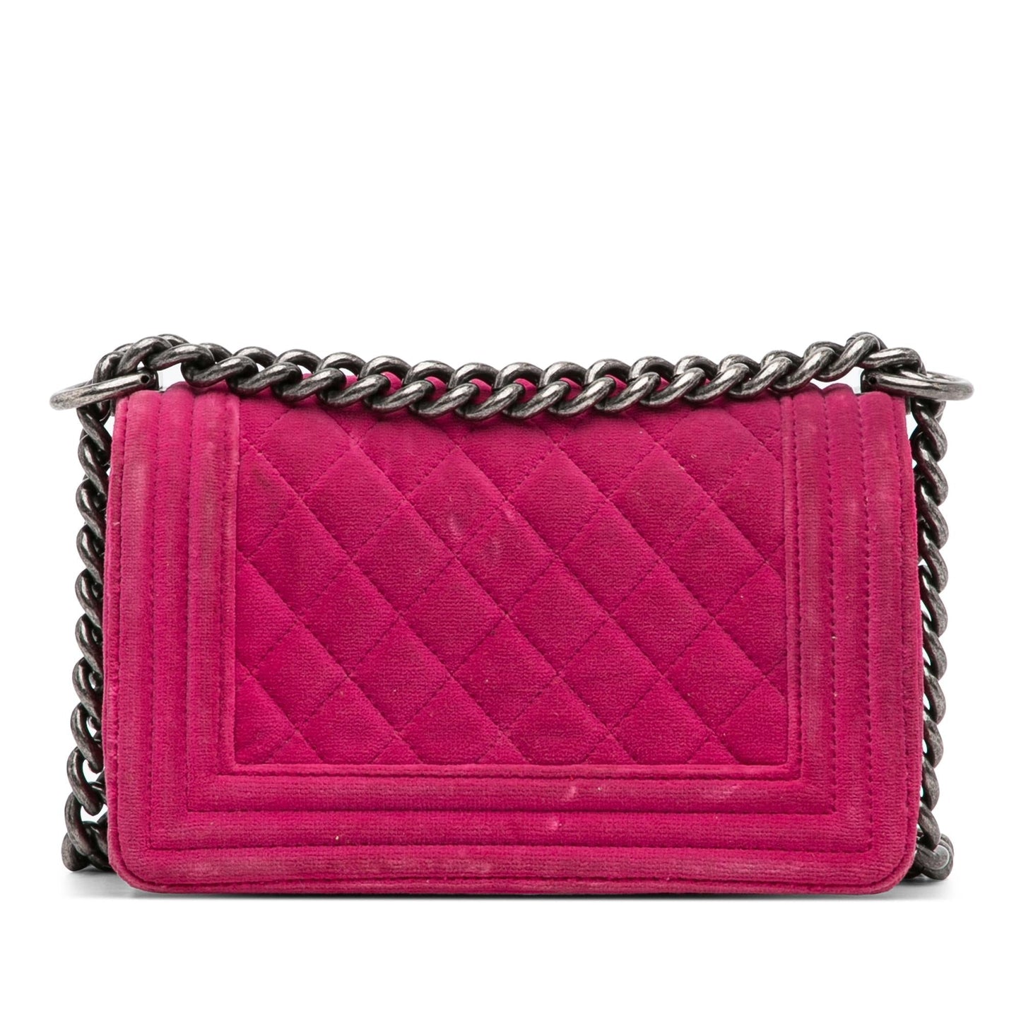 Chanel Boy Velvet Flap SHG-HrRb7c Small Shoulder Bag