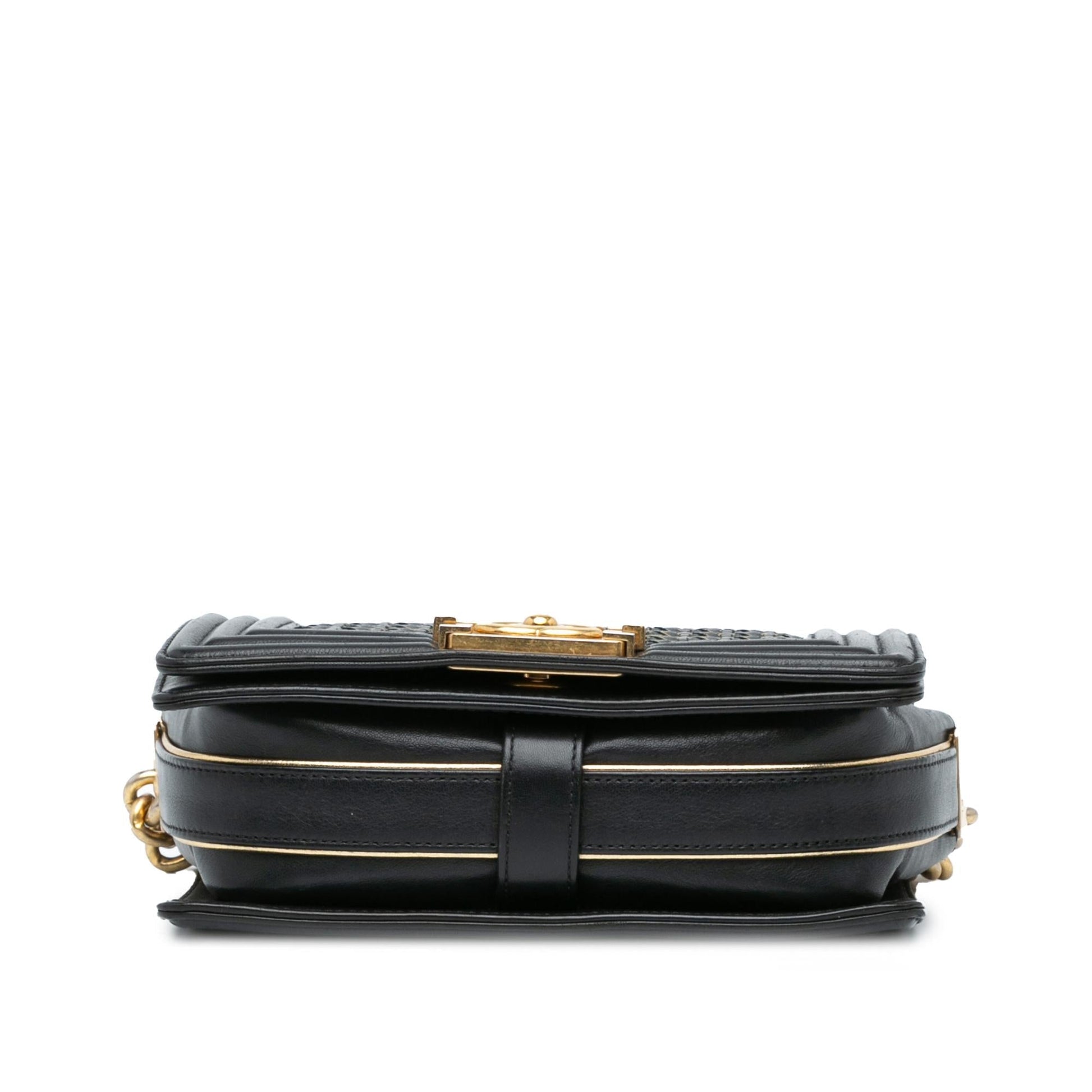 Chanel Braided Sheepskin Boy Flap SHG-3XvapB Small Handbag