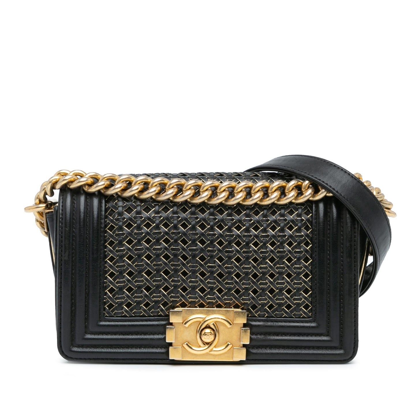 Chanel Braided Sheepskin Boy Flap SHG-3XvapB Small Handbag