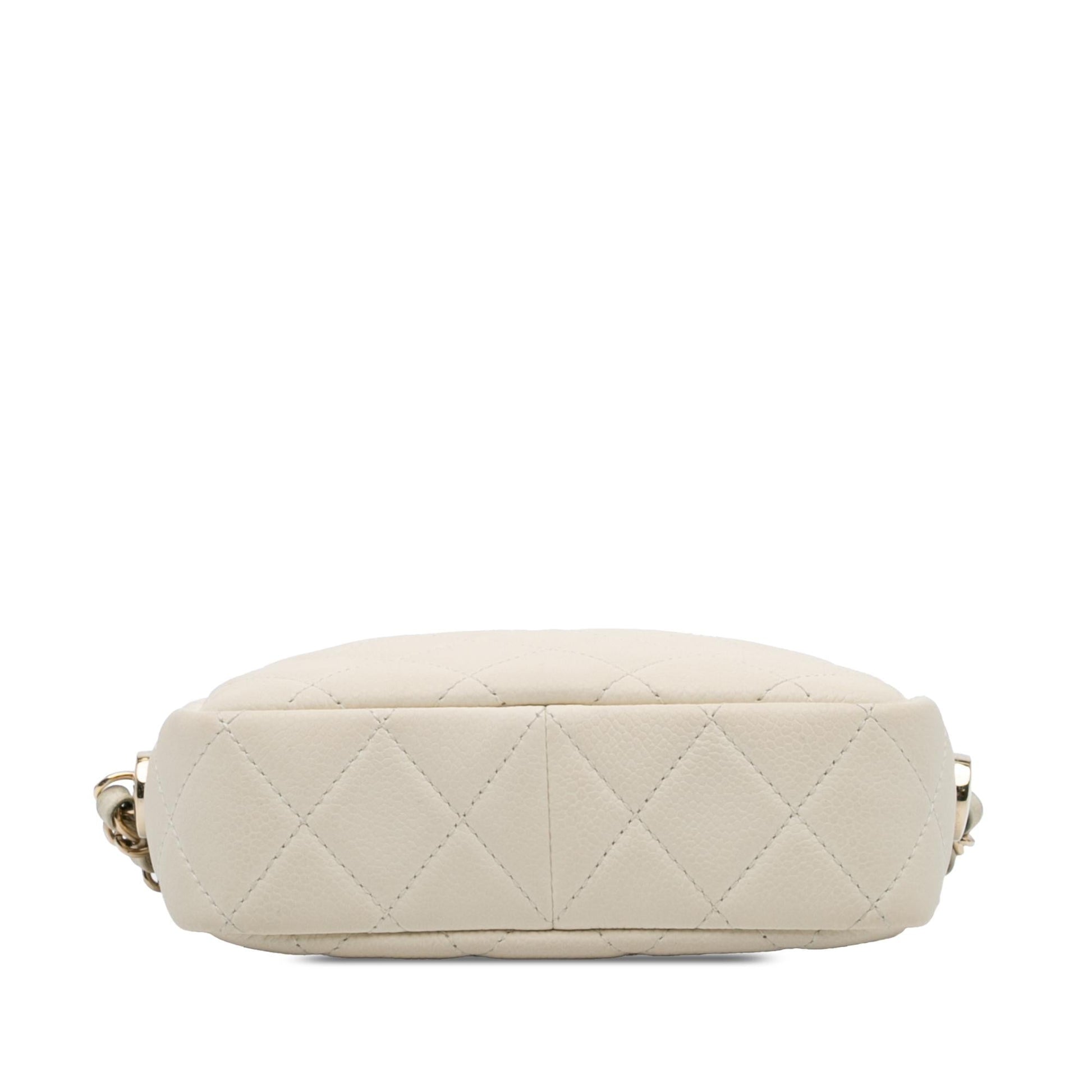 Chanel CC Flat Quilted Caviar Camera Small Shoes