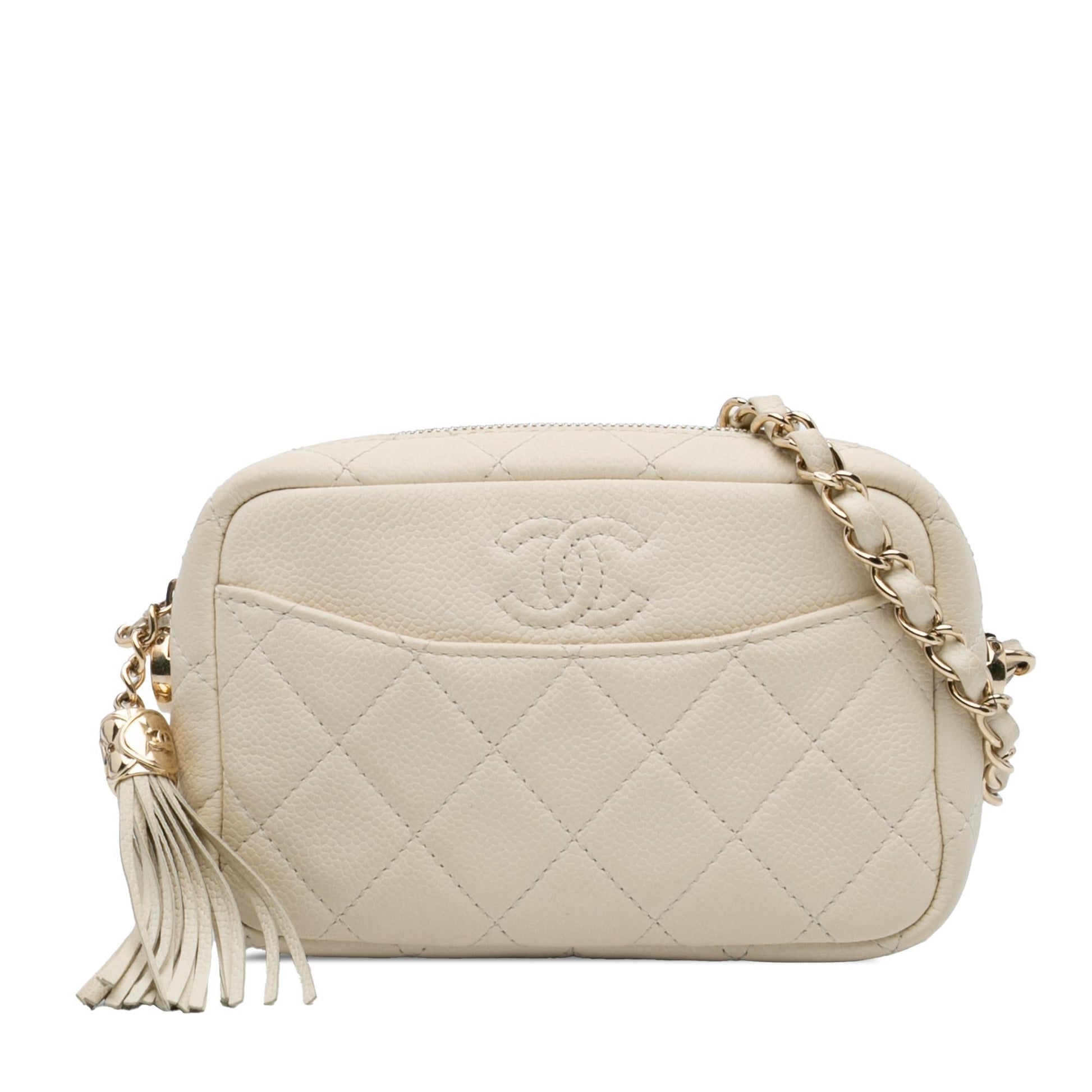 Chanel CC Flat Quilted Caviar Camera Small Shoes
