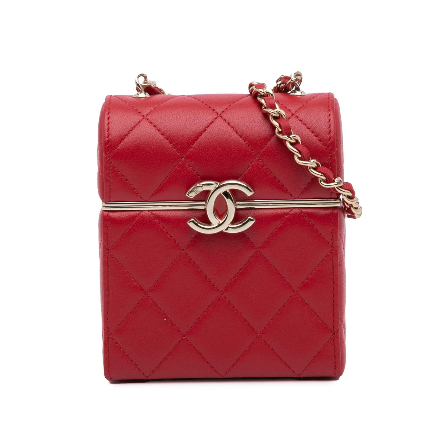 Chanel CC Lambskin Box Vanity Small Handbag