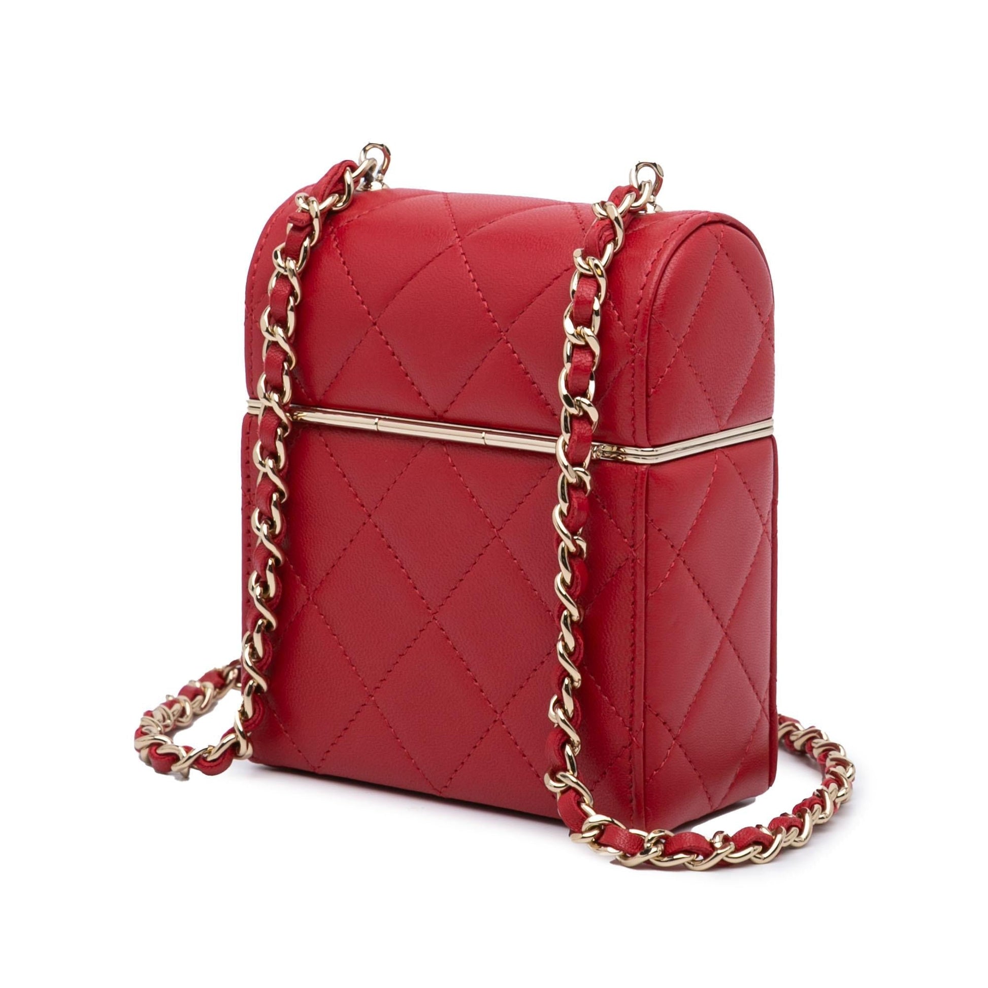 Chanel CC Lambskin Box Vanity Small Handbag