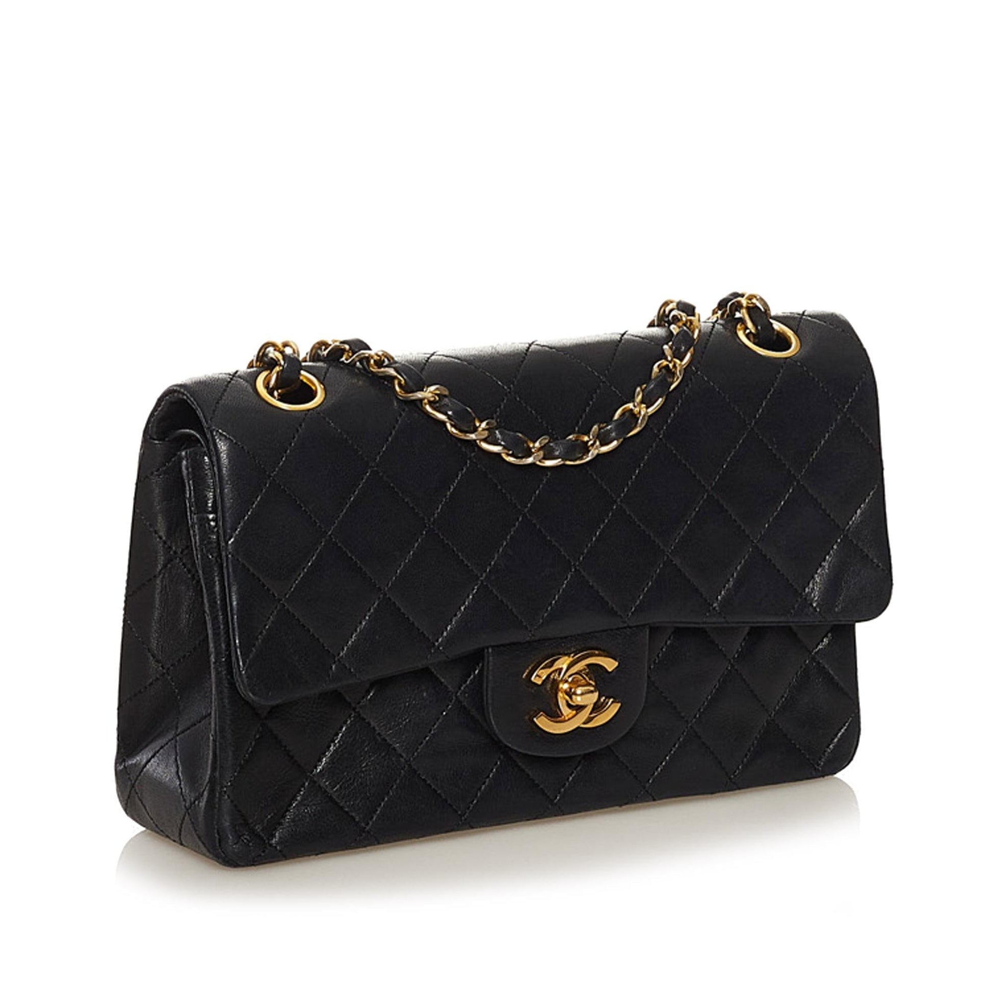 Chanel CC Matelasse Lambskin Flap SHG Small Shoulder Bag