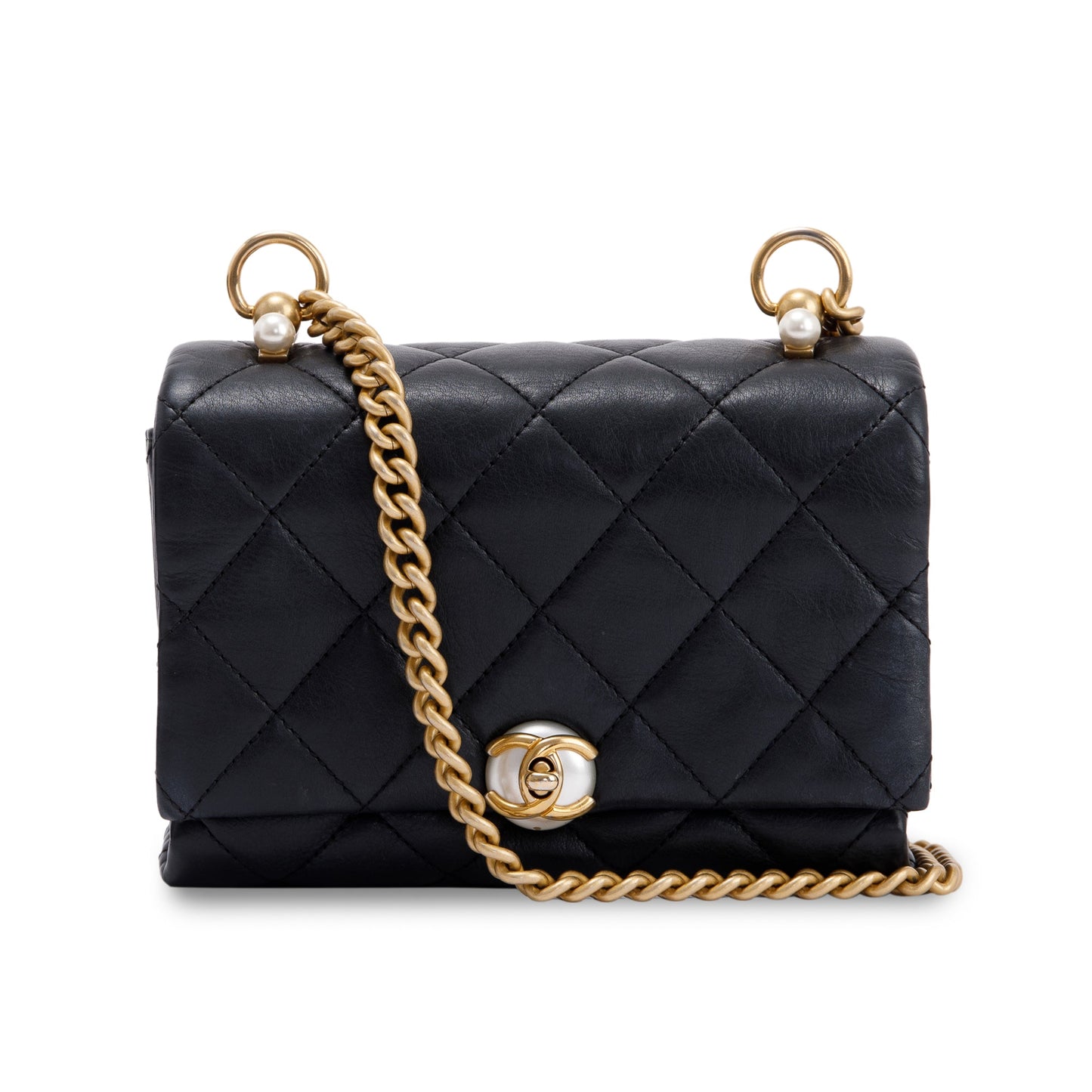 Chanel CC Pearl Accordion Flap Travel Bag Authenticity Card