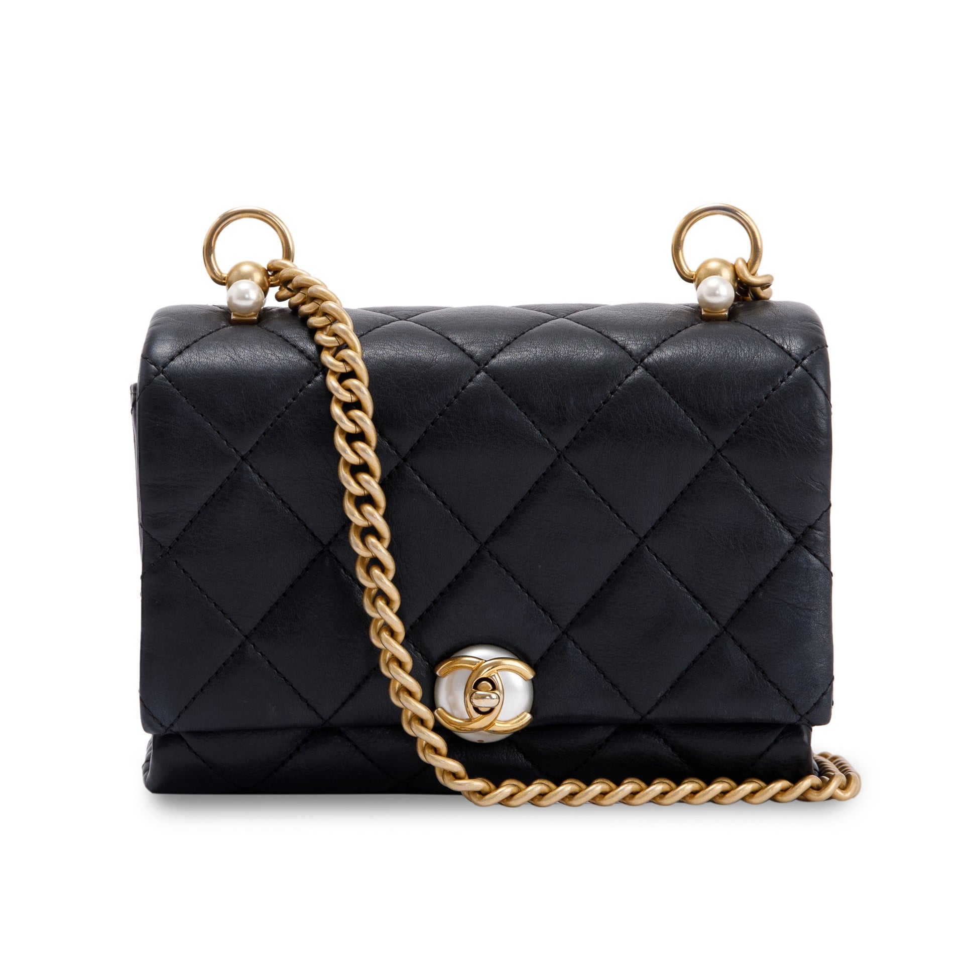 Chanel CC Pearl Accordion Flap Travel Bag Authenticity Card